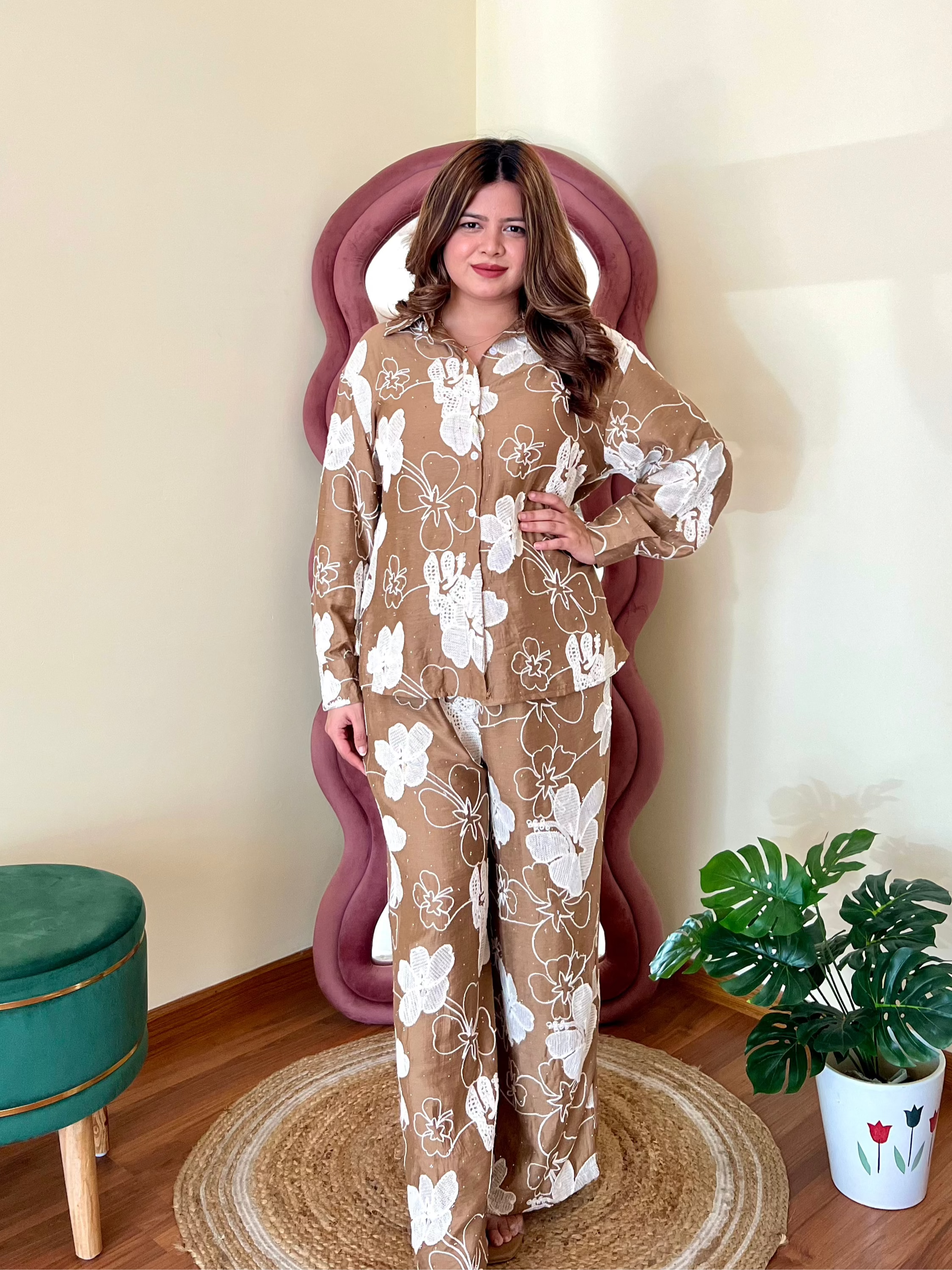 CUPCAKE EMBROIDERED COORD