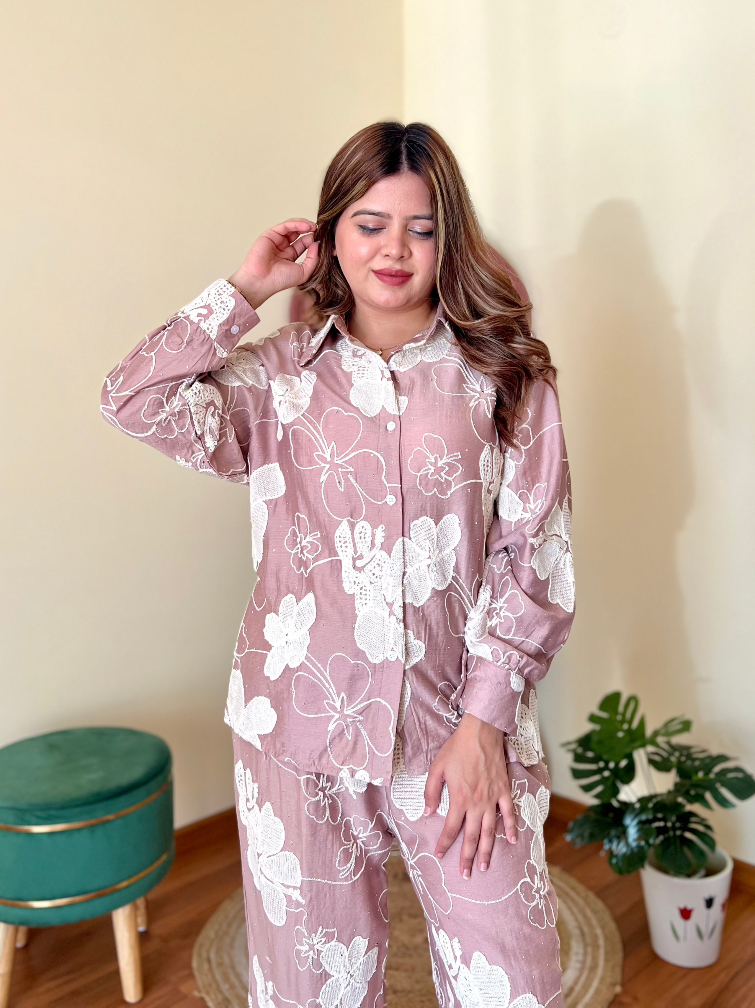 CUPCAKE EMBROIDERED COORD