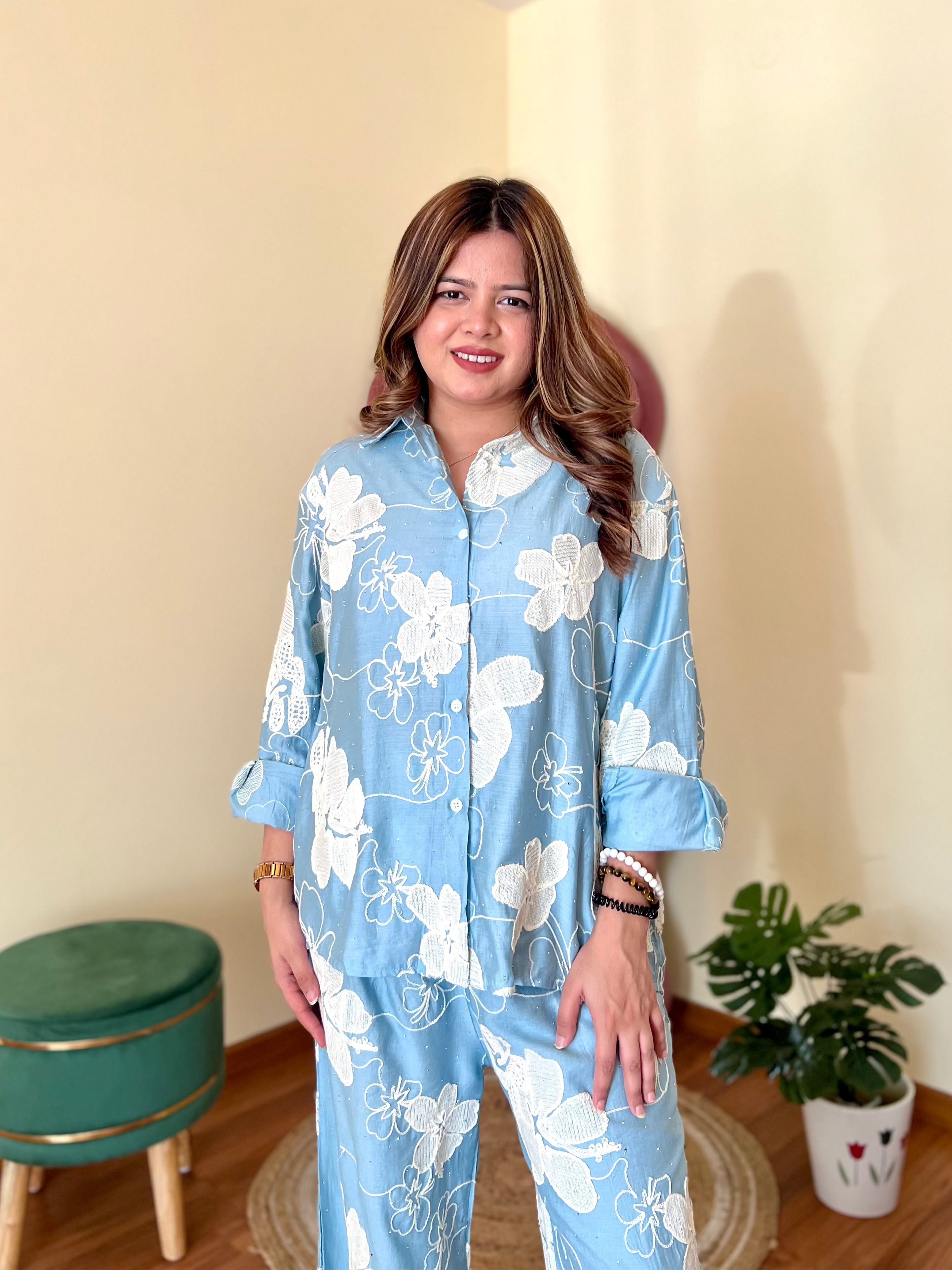 CUPCAKE EMBROIDERED COORD