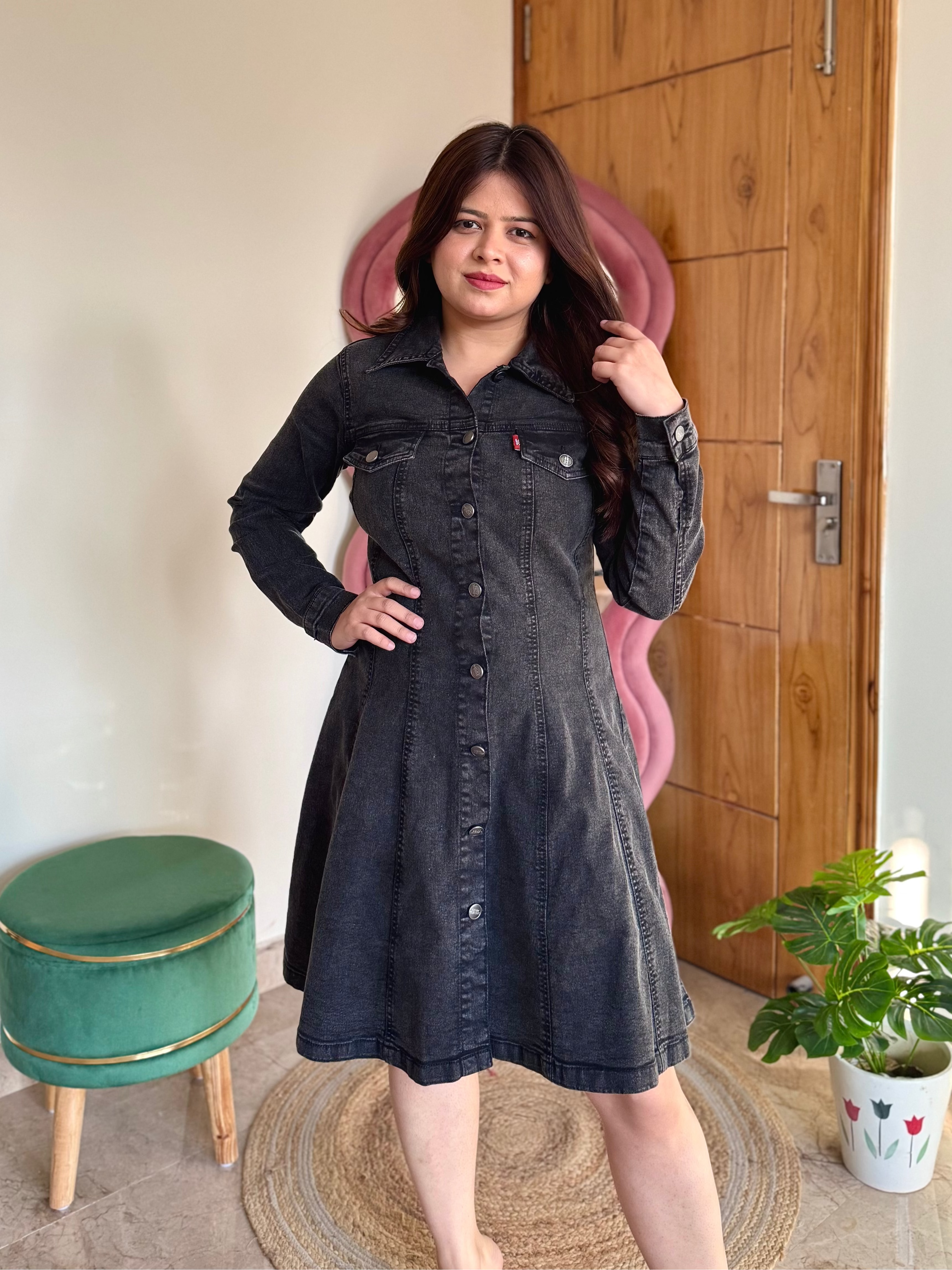 QUINN DENIM DRESS
