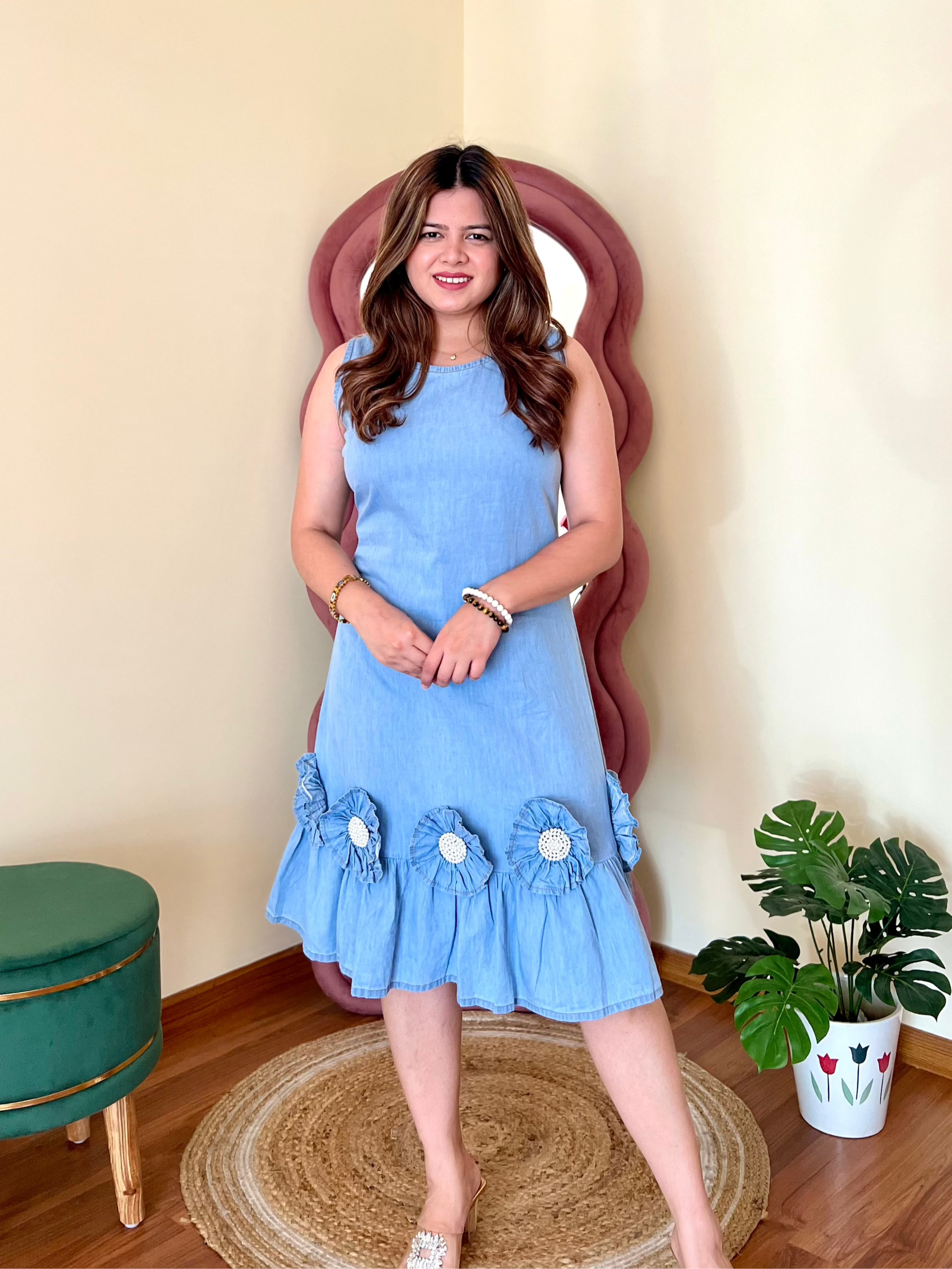 ROSS COTTON DENIM DRESS