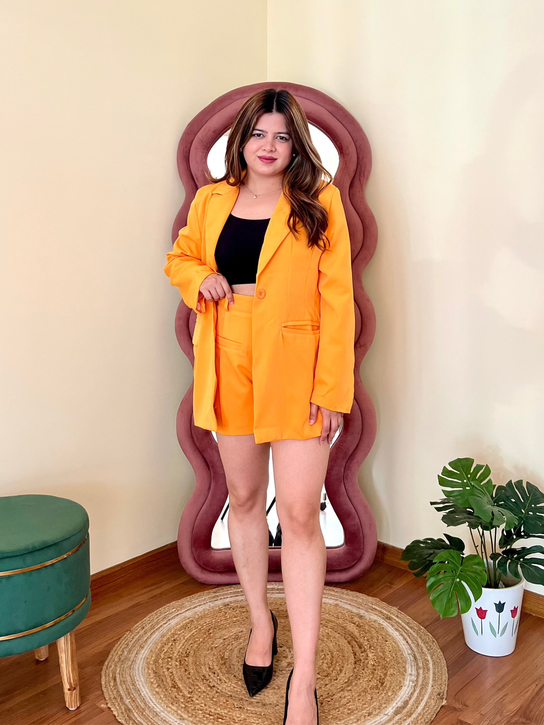 GEMY BLAZER SHORTS SET