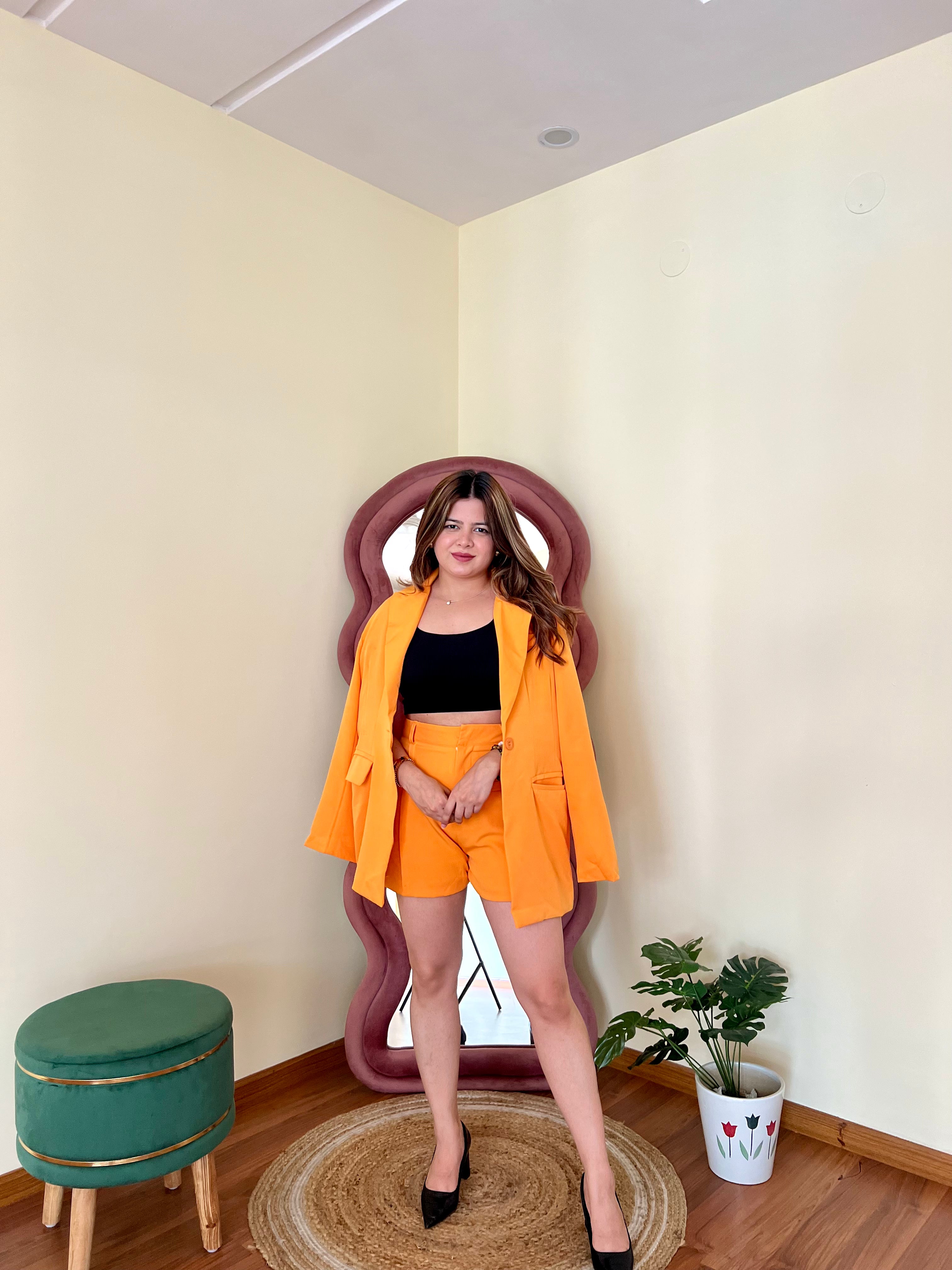 GEMY BLAZER SHORTS SET