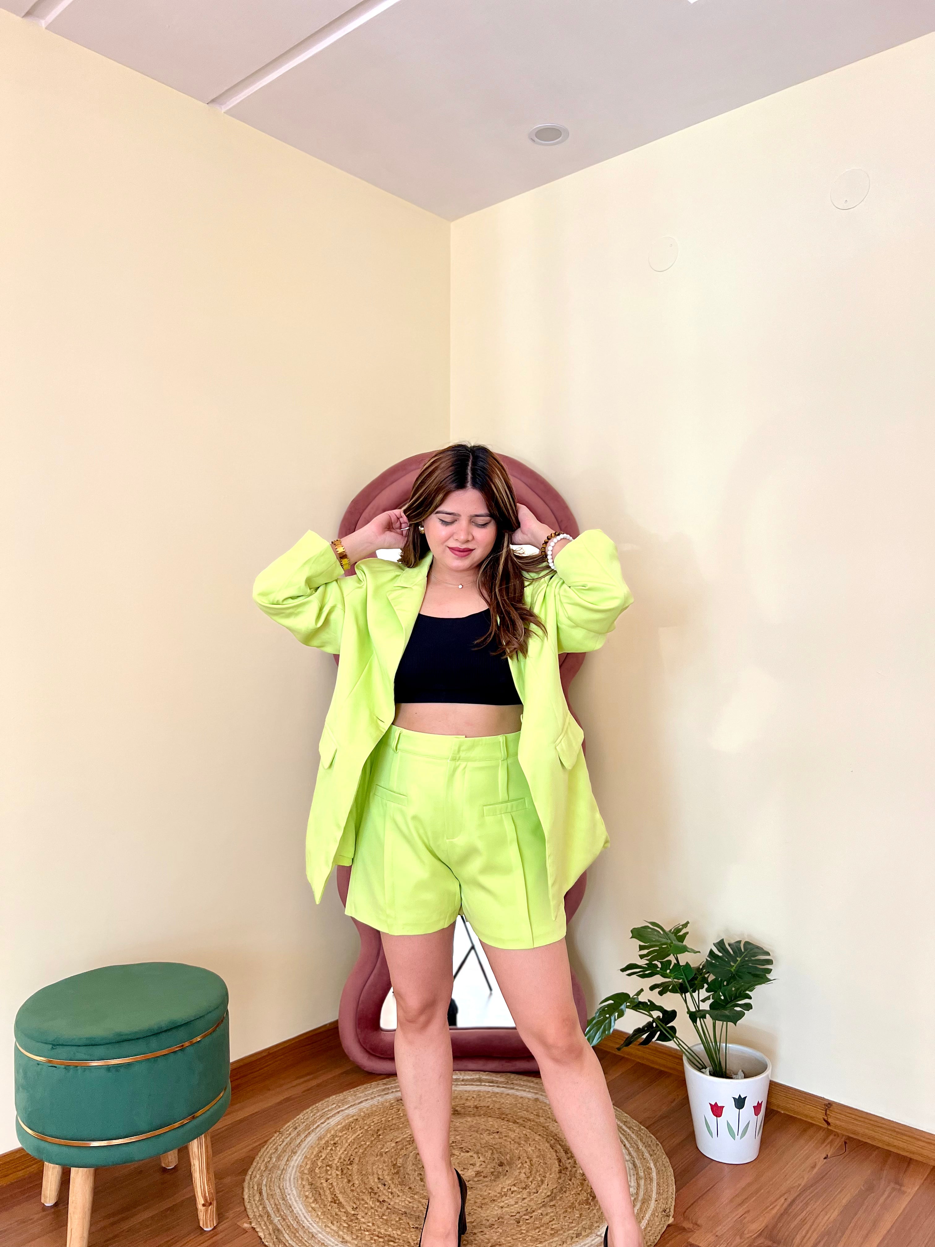 GEMY BLAZER SHORTS SET