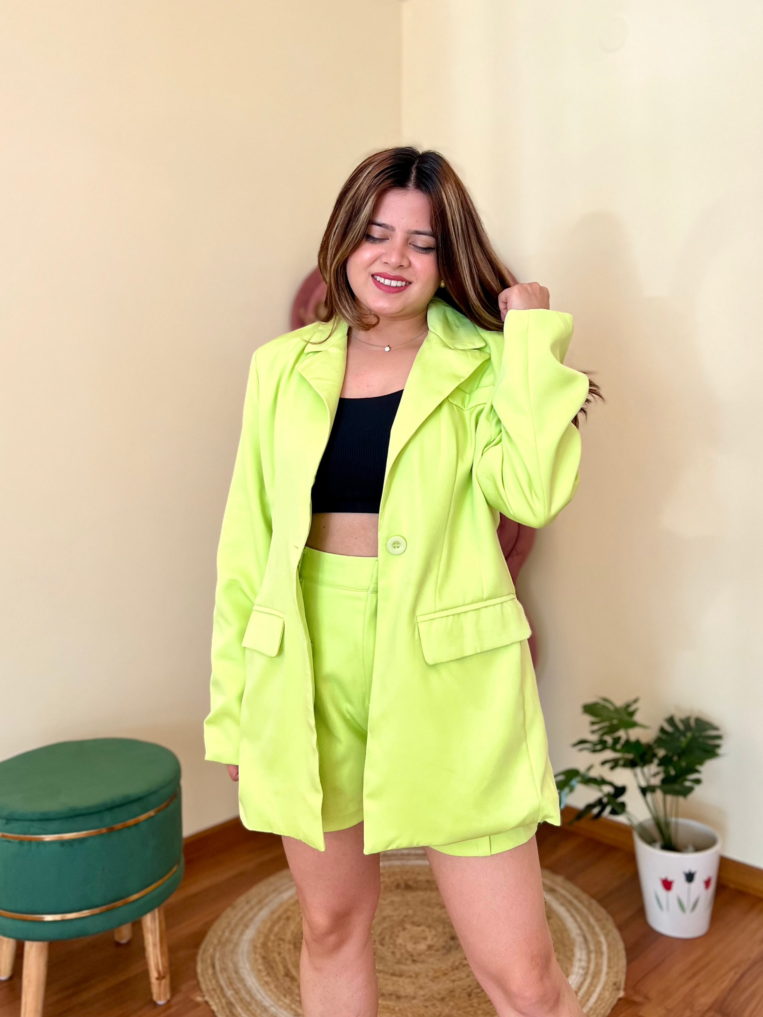 GEMY BLAZER SHORTS SET