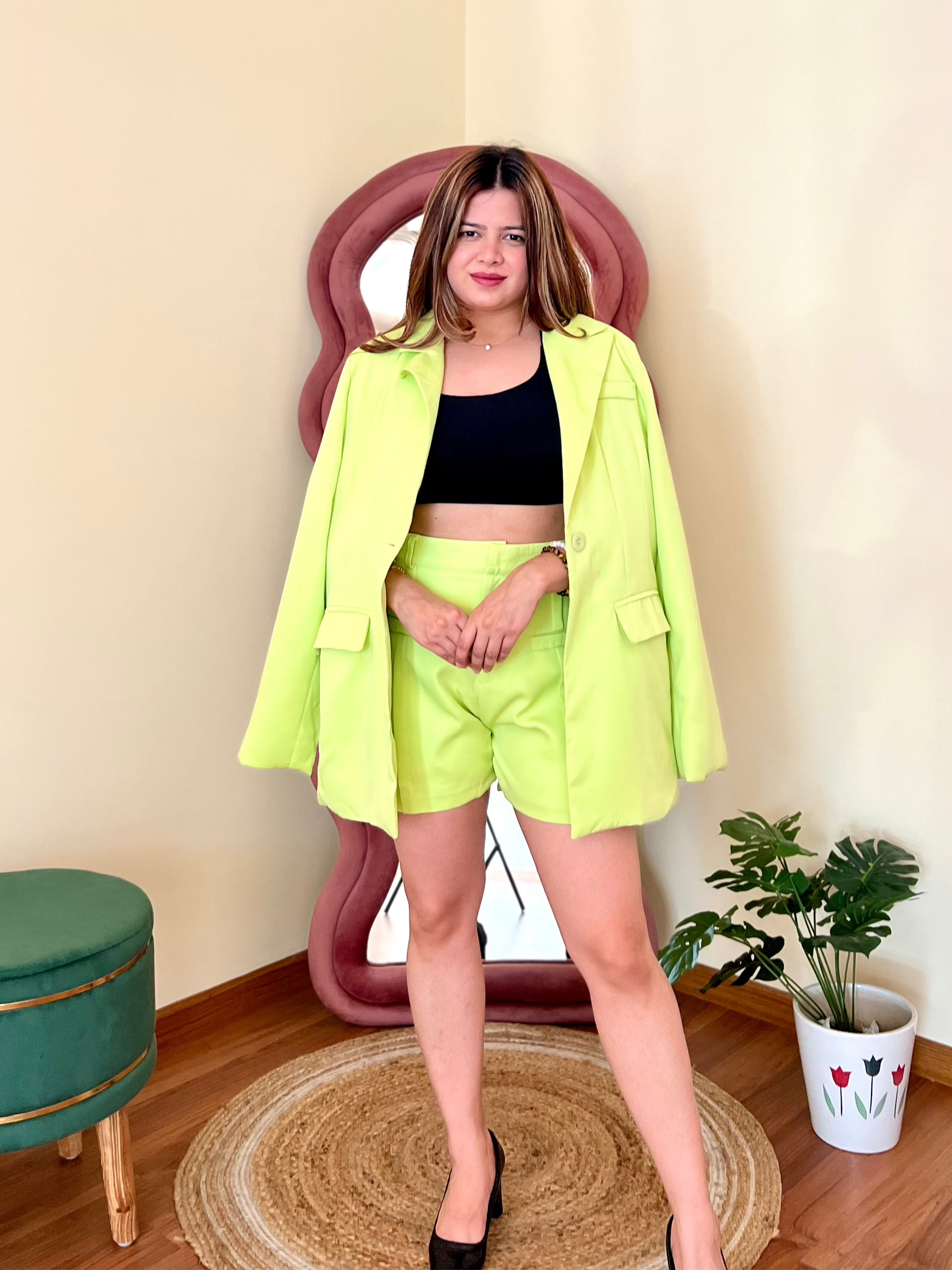 GEMY BLAZER SHORTS SET