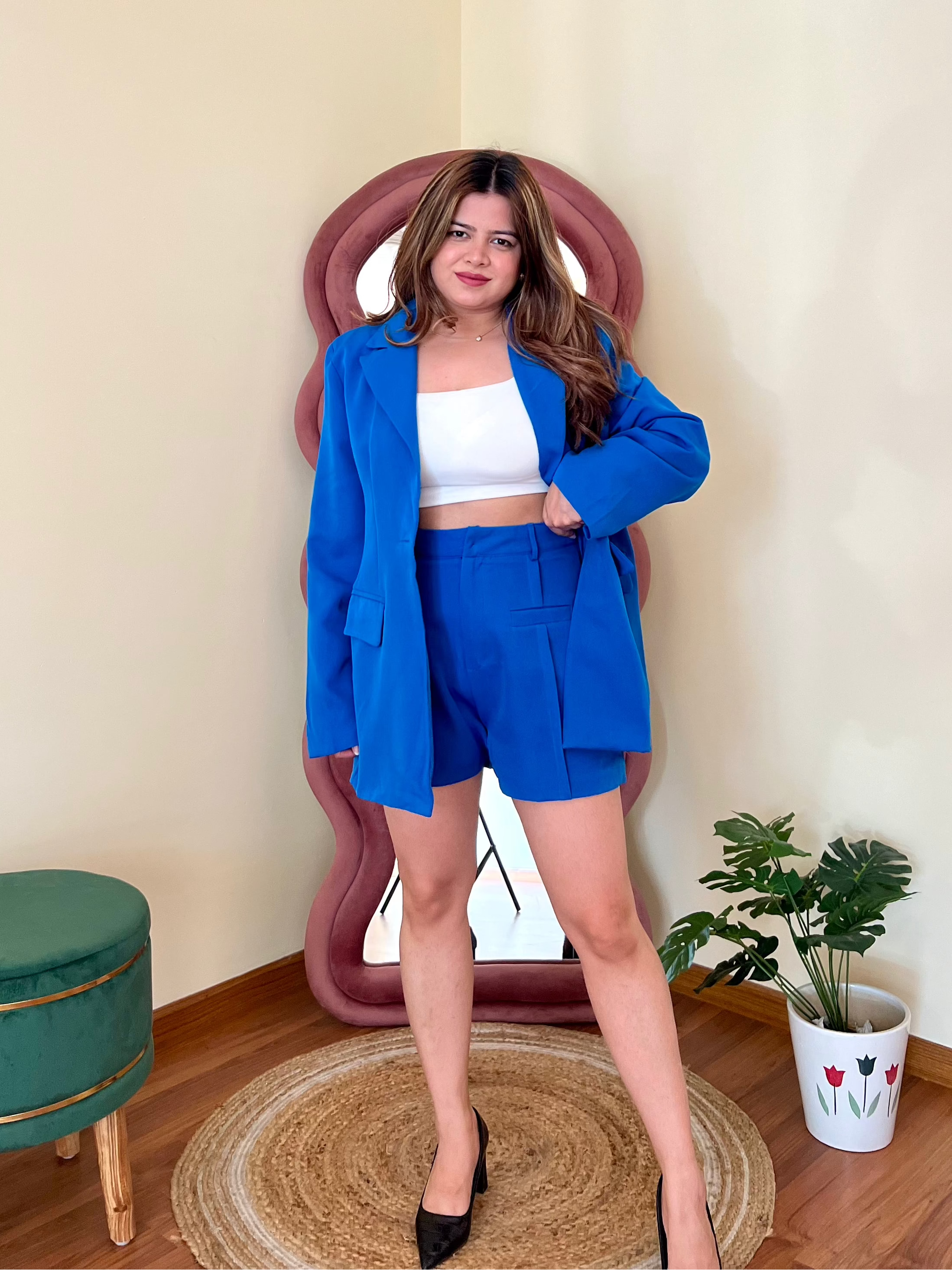 GEMY BLAZER SHORTS SET
