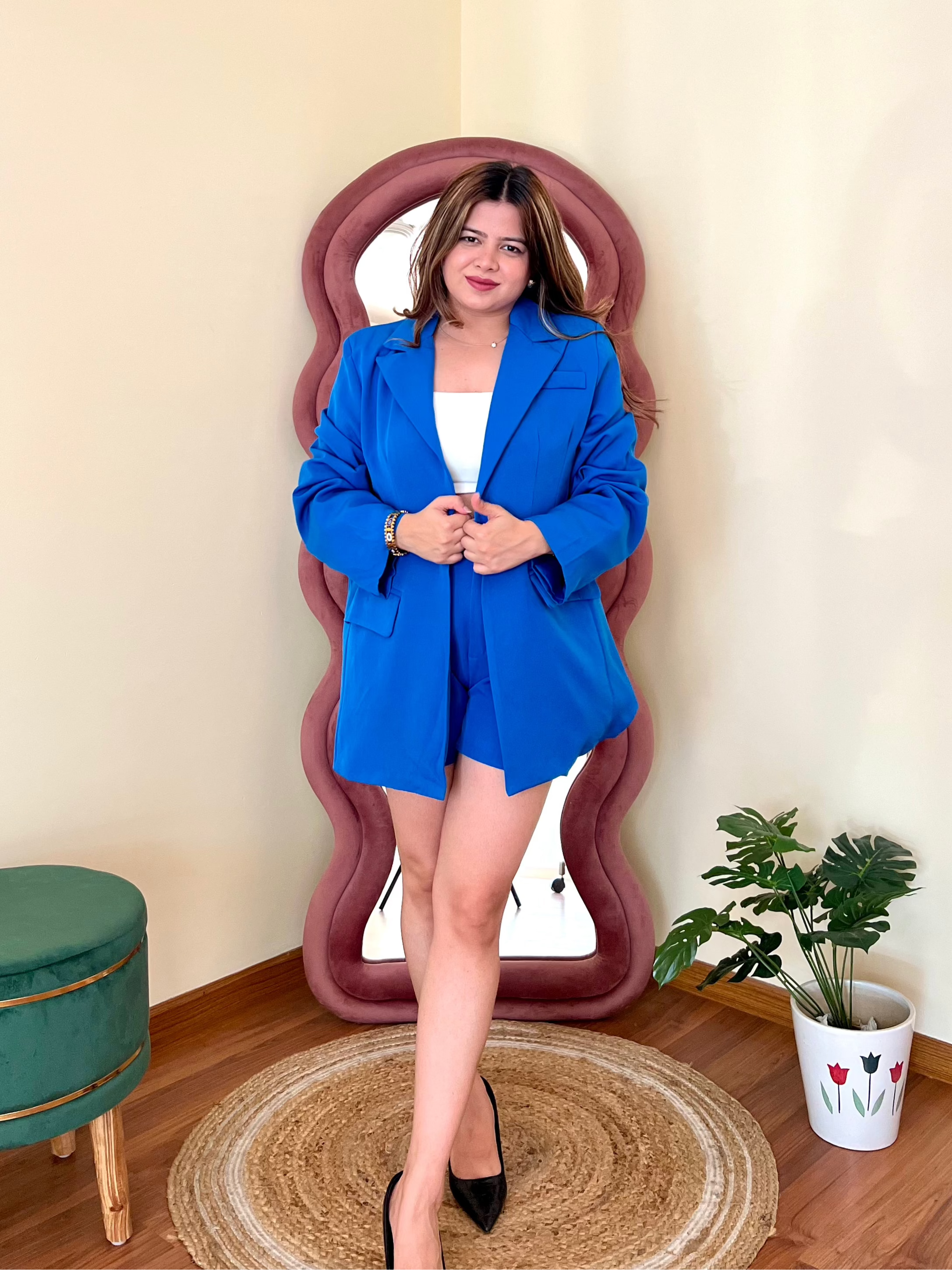 GEMY BLAZER SHORTS SET