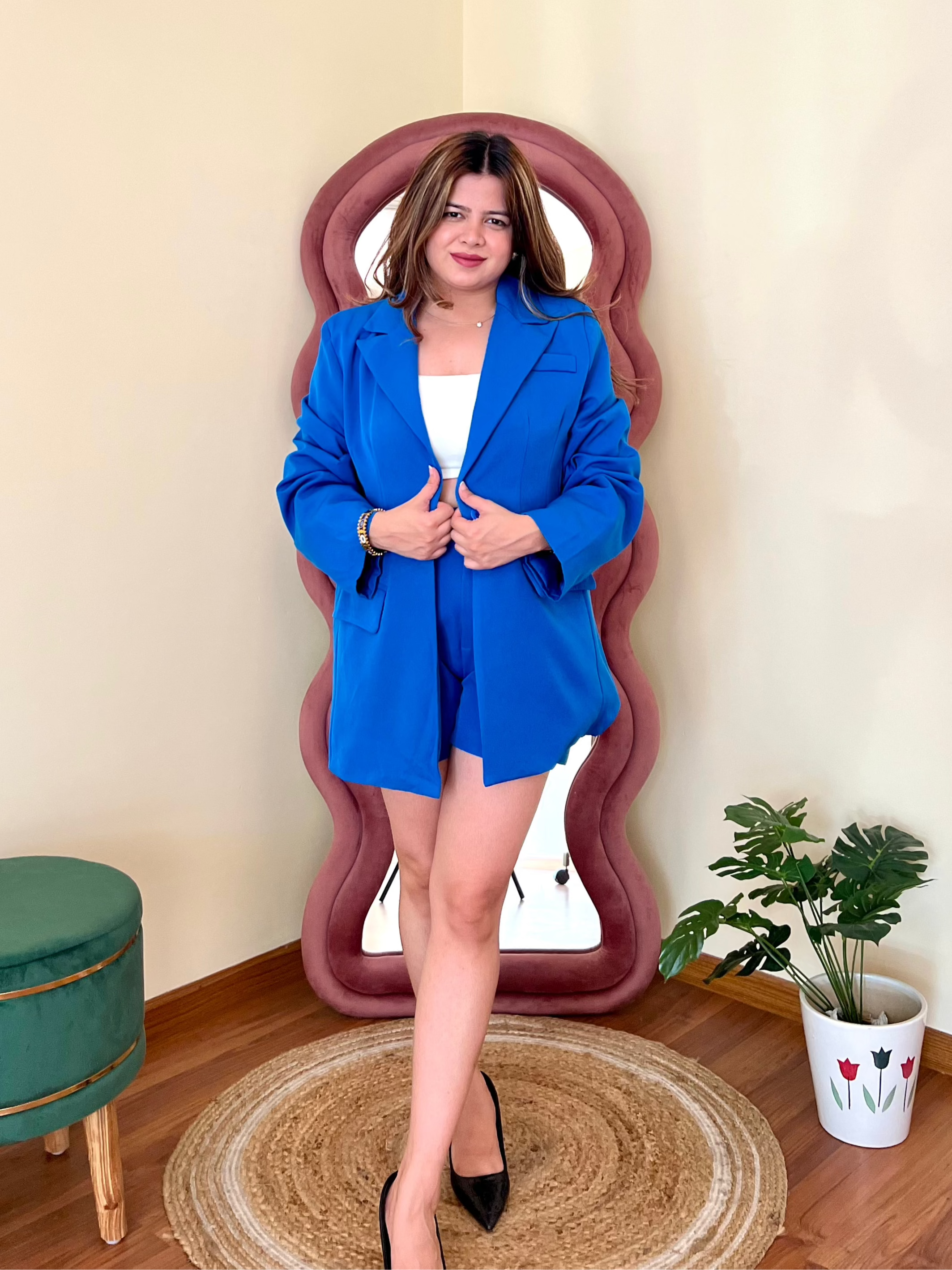 GEMY BLAZER SHORTS SET