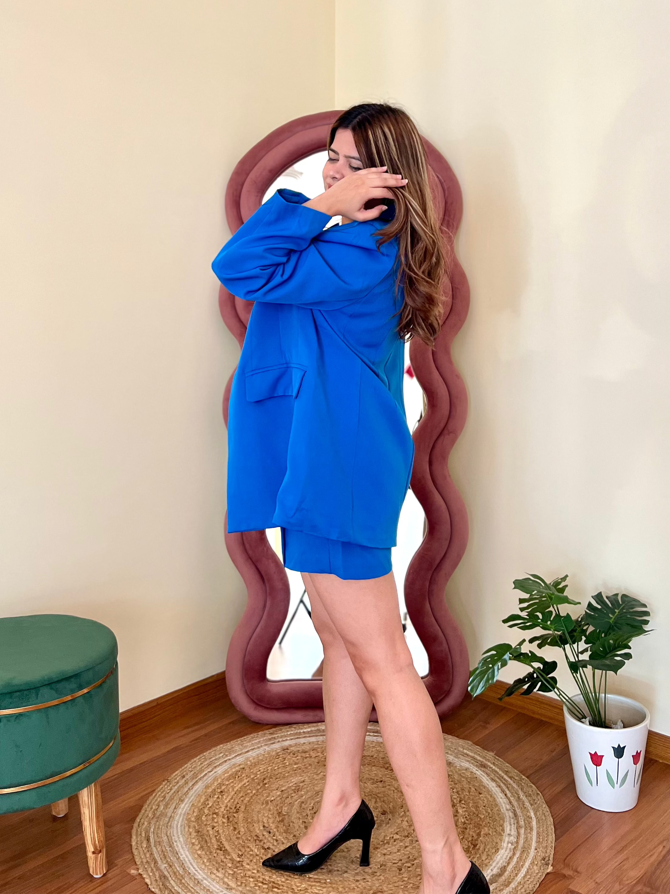 GEMY BLAZER SHORTS SET