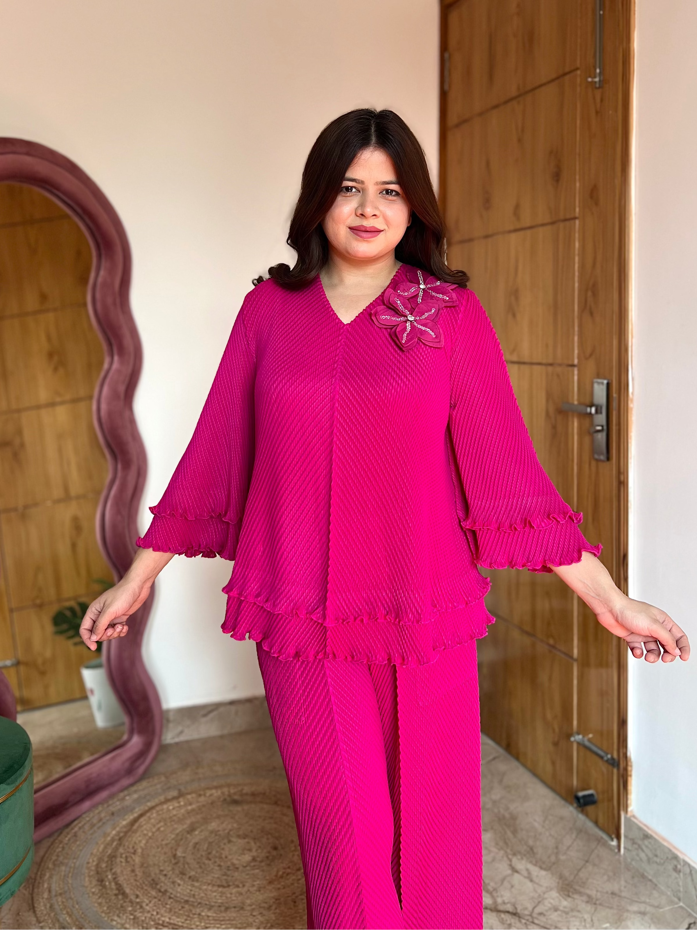 NORI PLEATED COORD SET