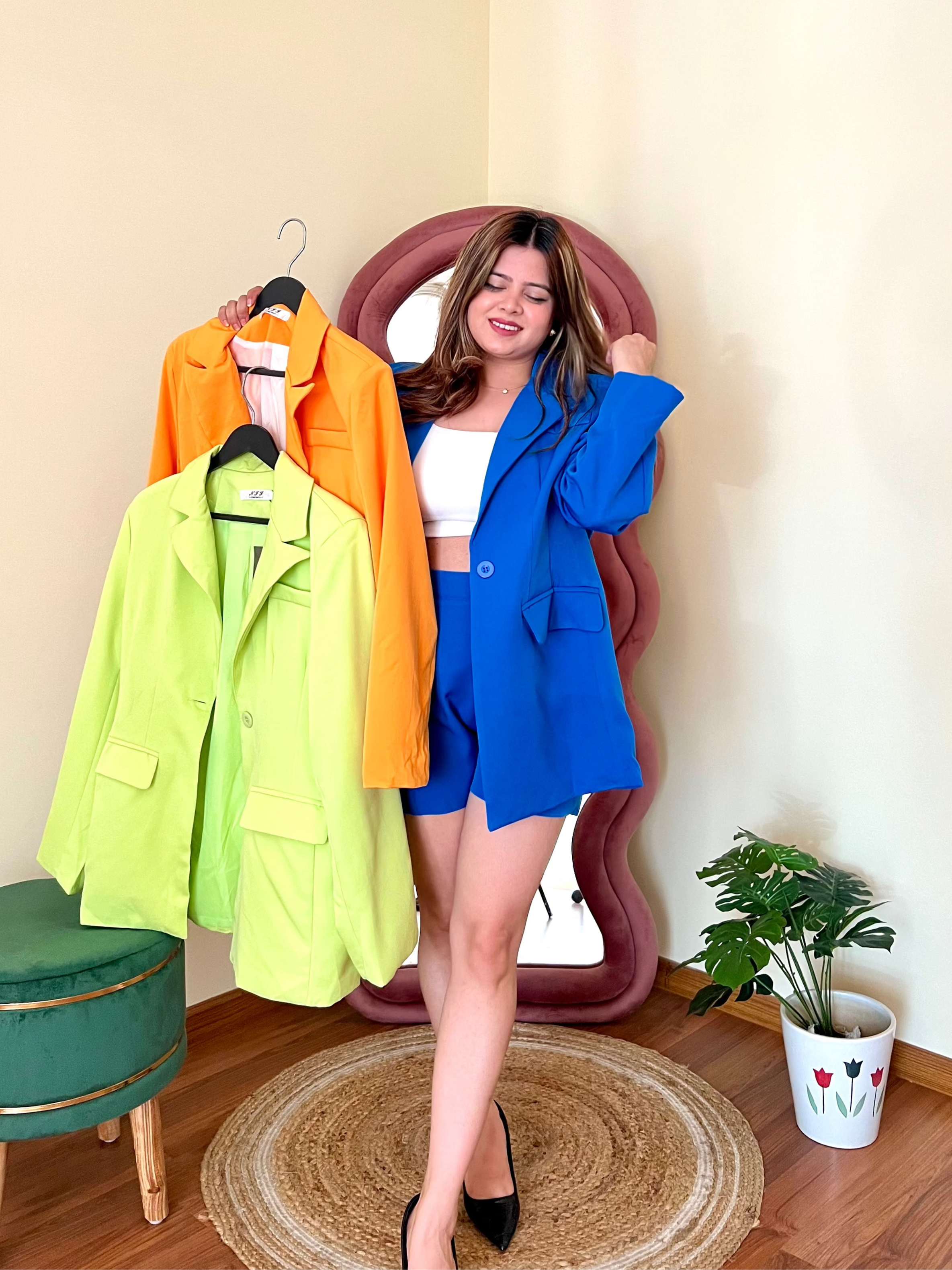 GEMY BLAZER SHORTS SET