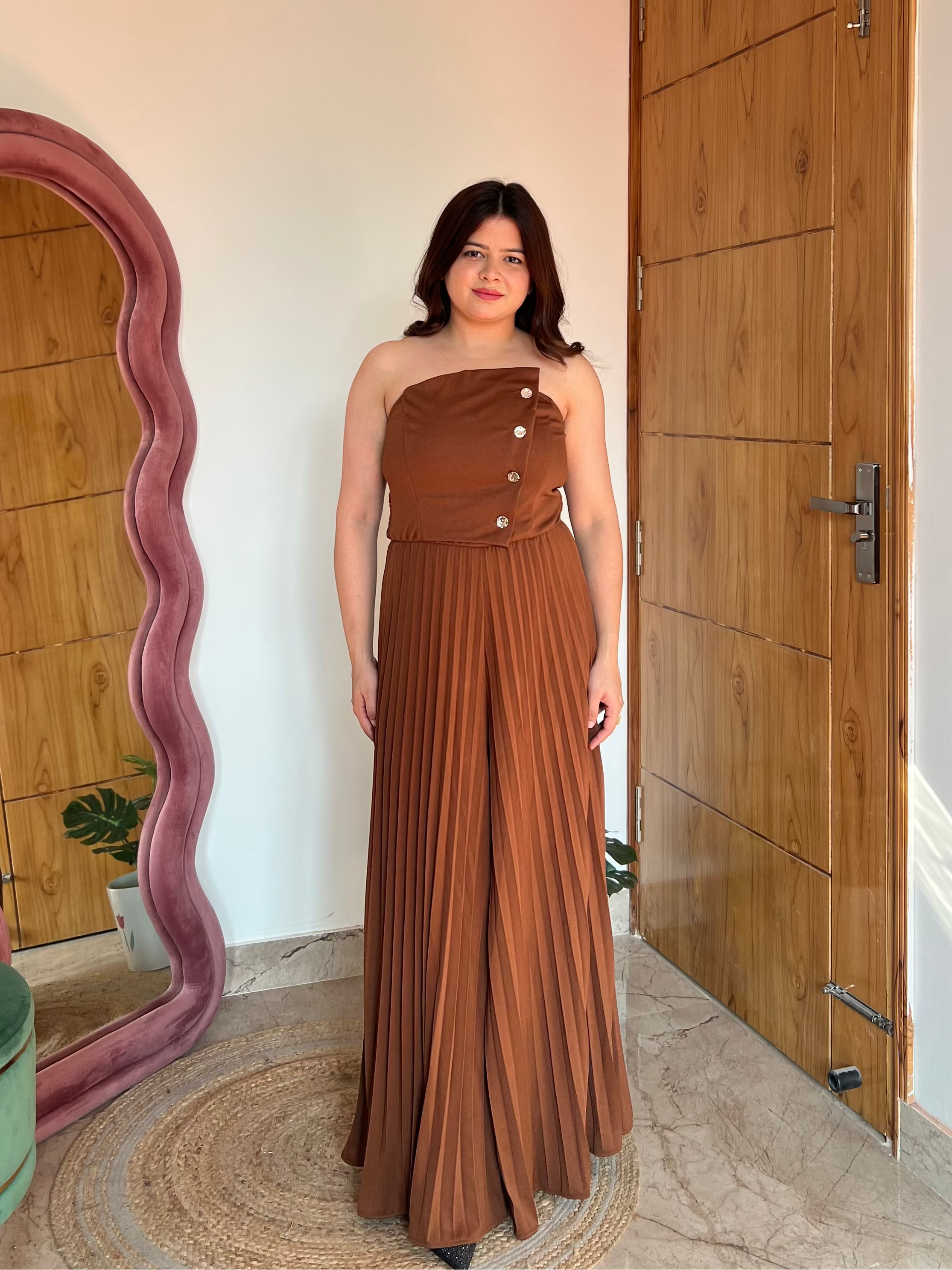 DIMARI PLEATED JUMPSUIT