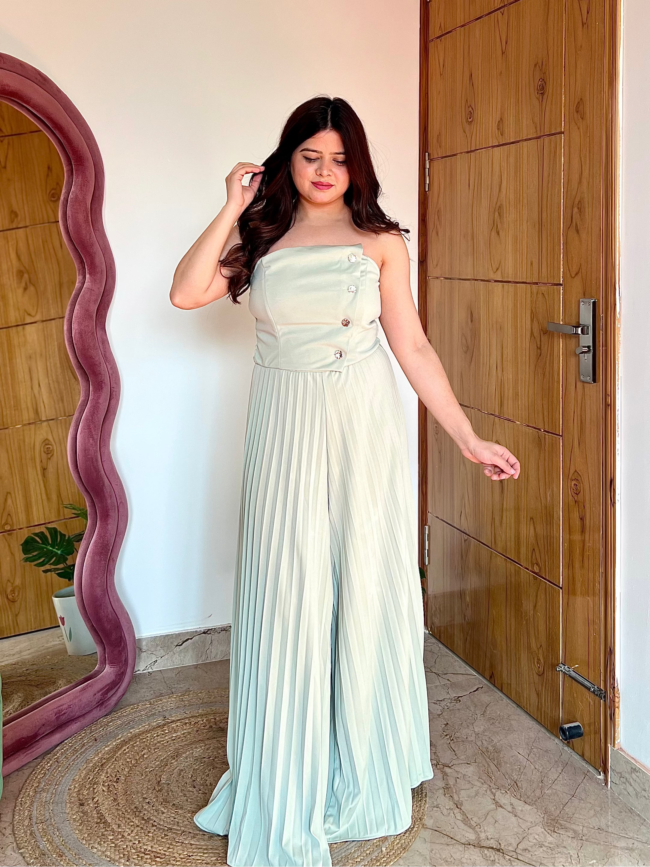 DIMARI PLEATED JUMPSUIT