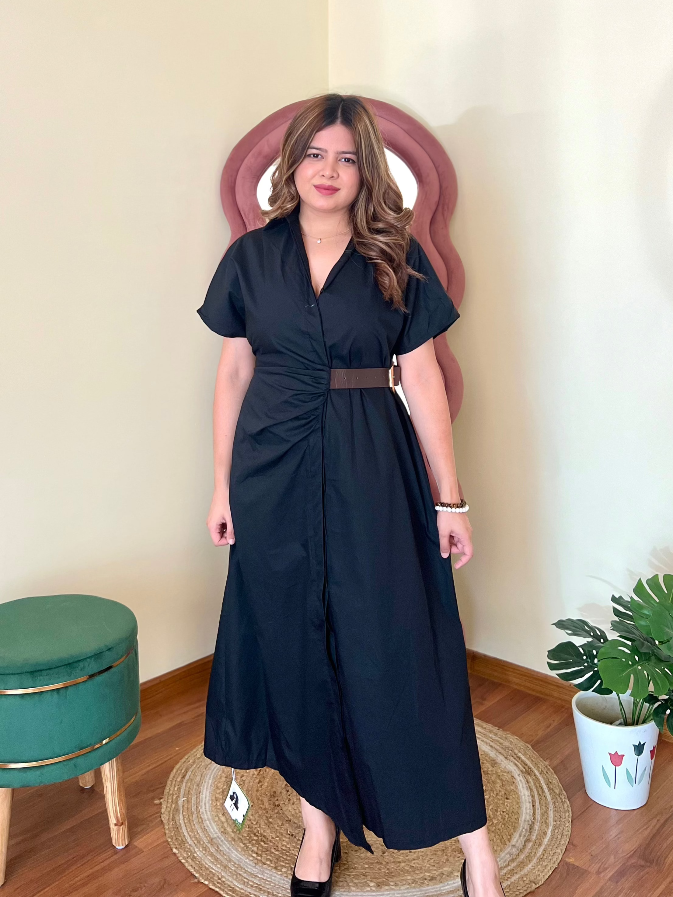 RIZZ BELTED DRESS