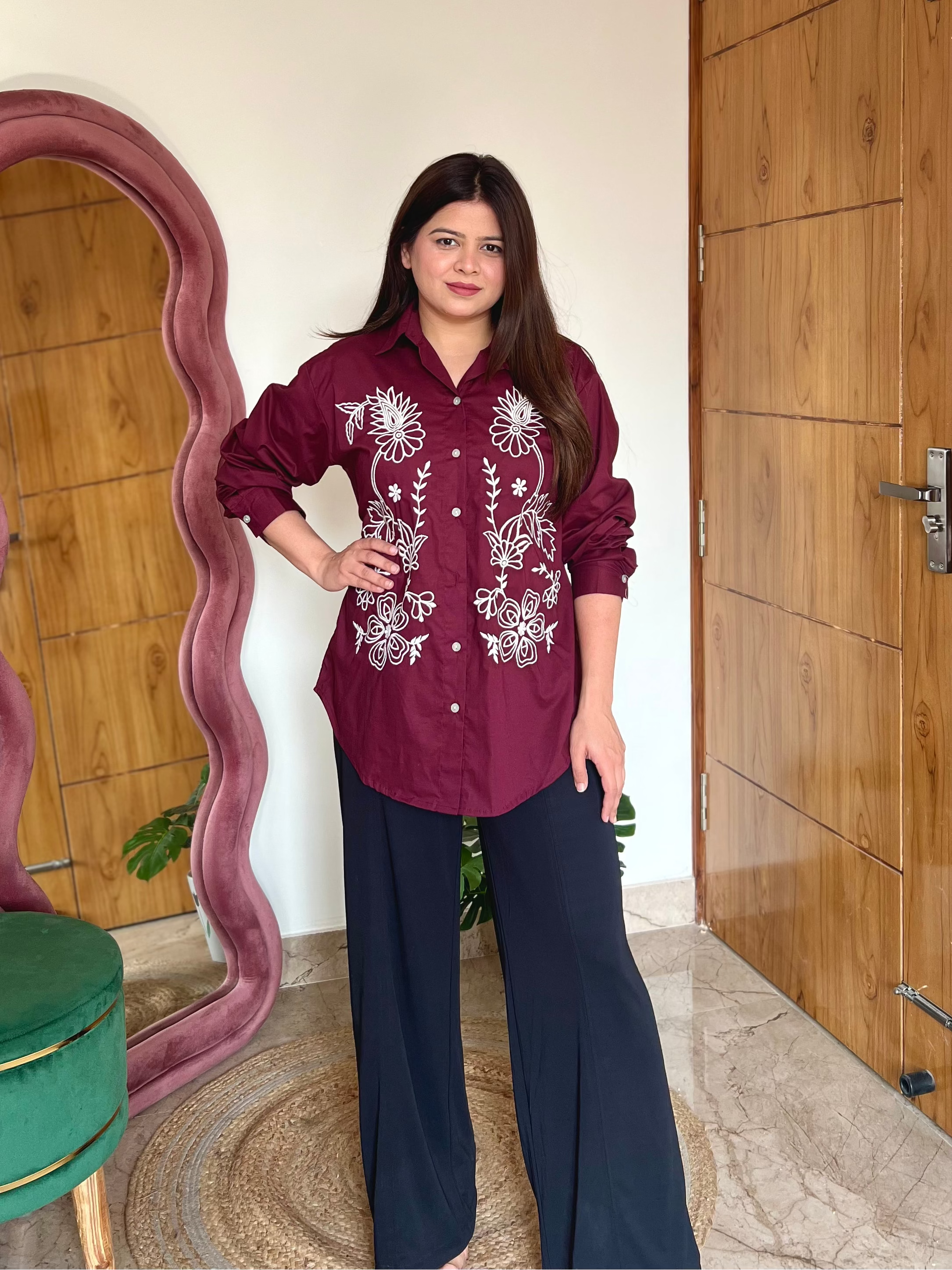 ARIA EMBROIDERED SHIRT