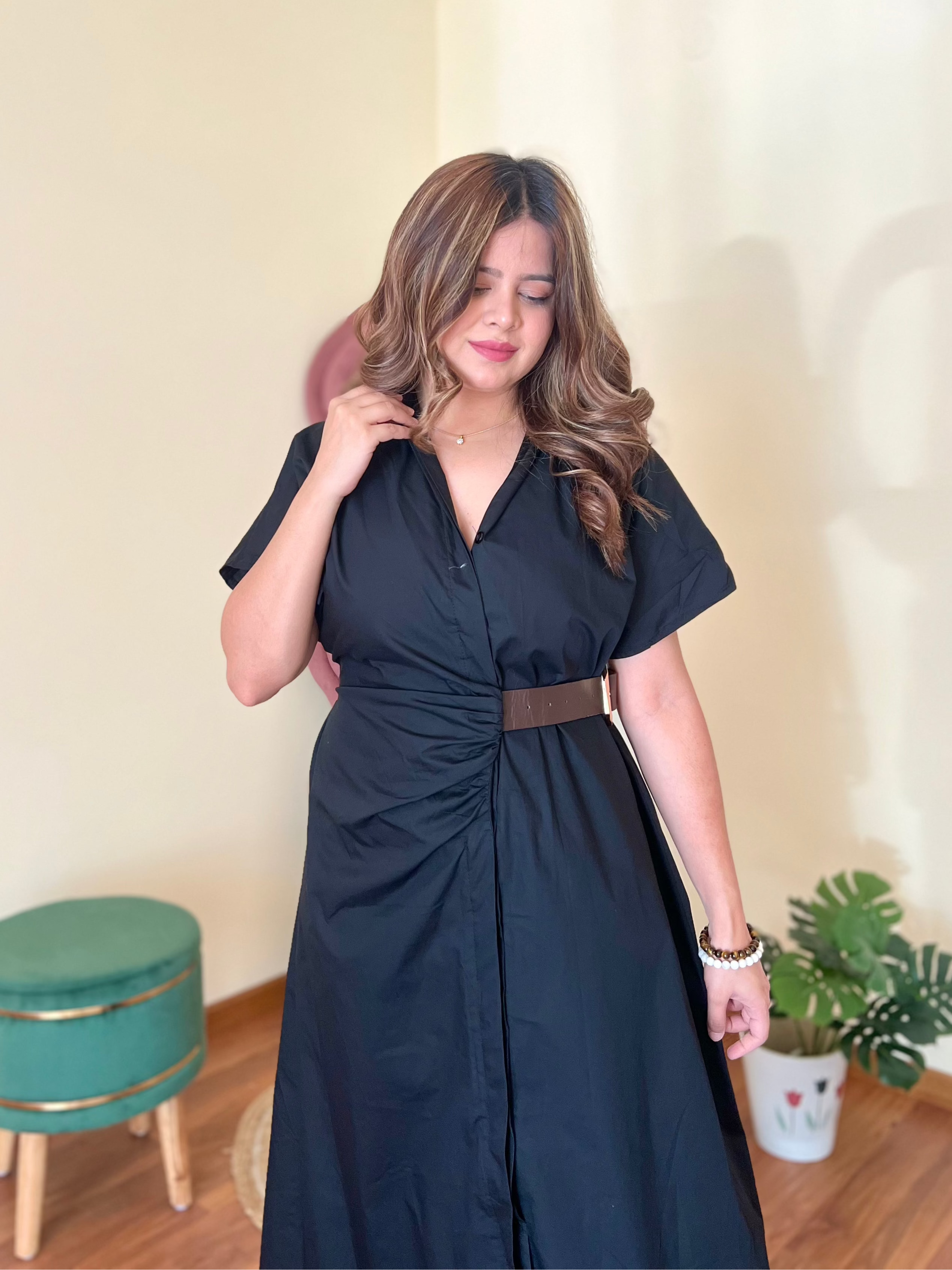 RIZZ BELTED DRESS