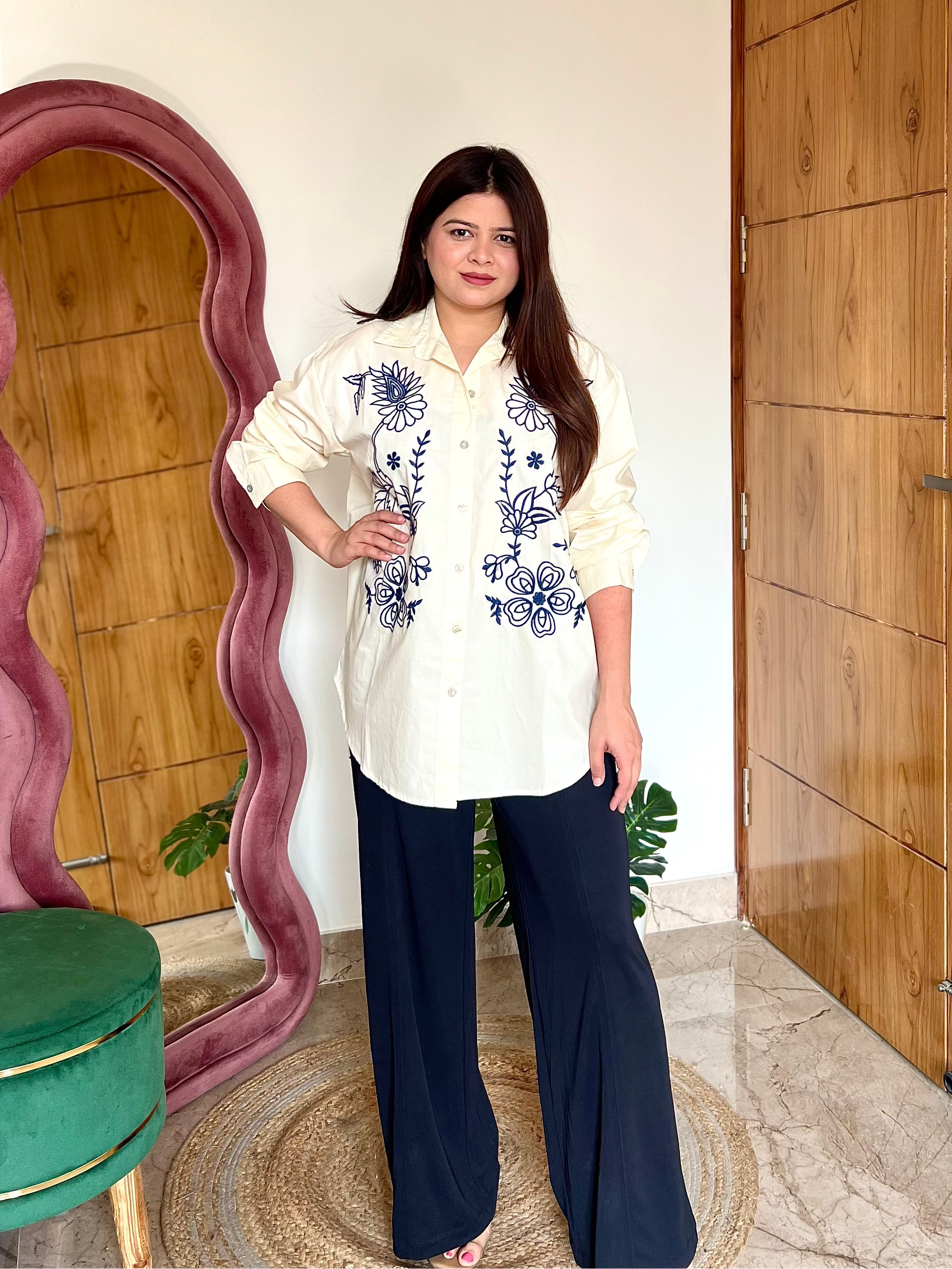 ARIA EMBROIDERED SHIRT