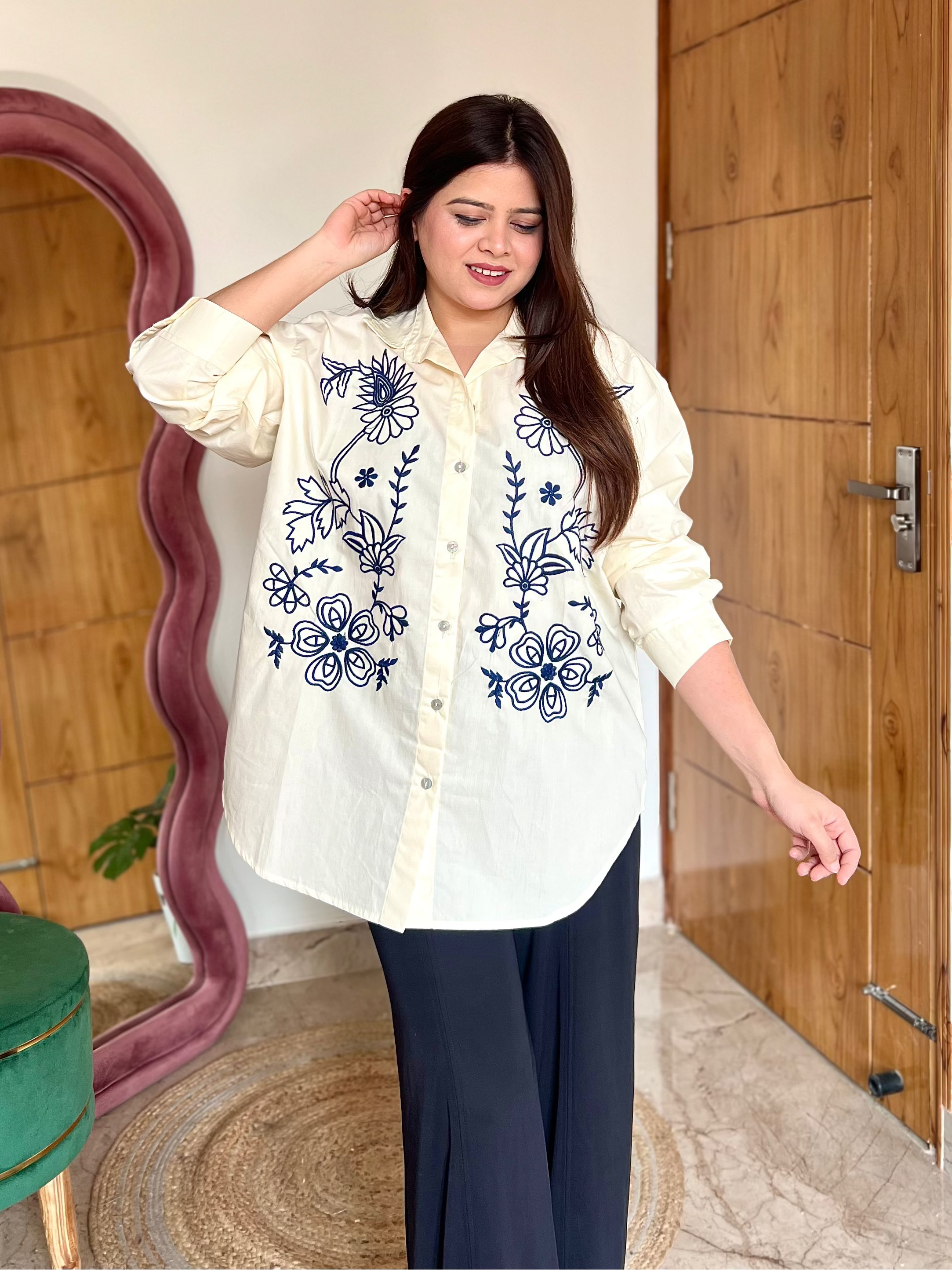 ARIA EMBROIDERED SHIRT
