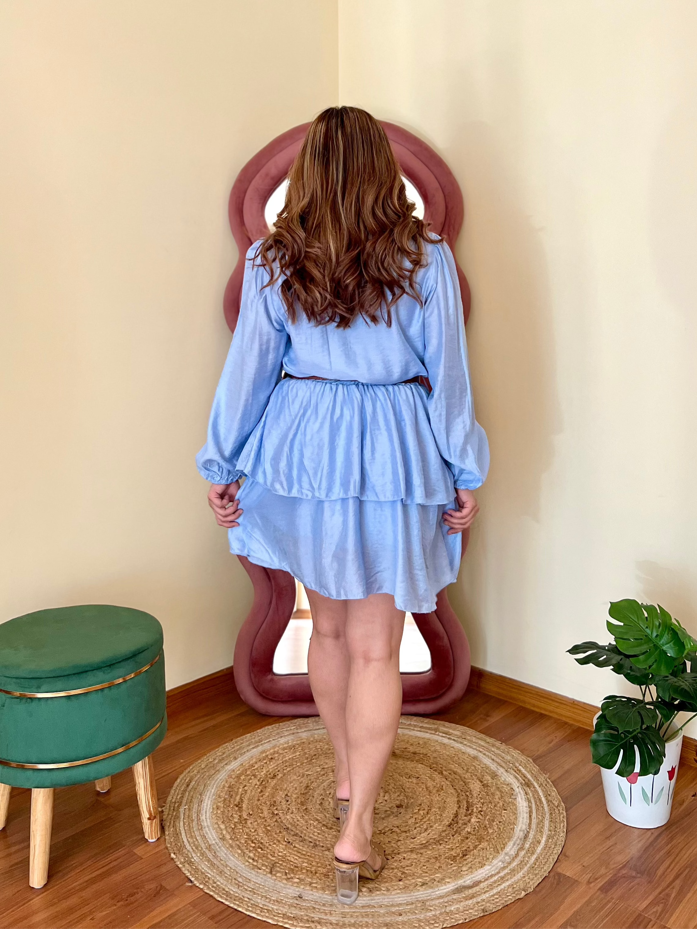 PERU BELTED DRESS