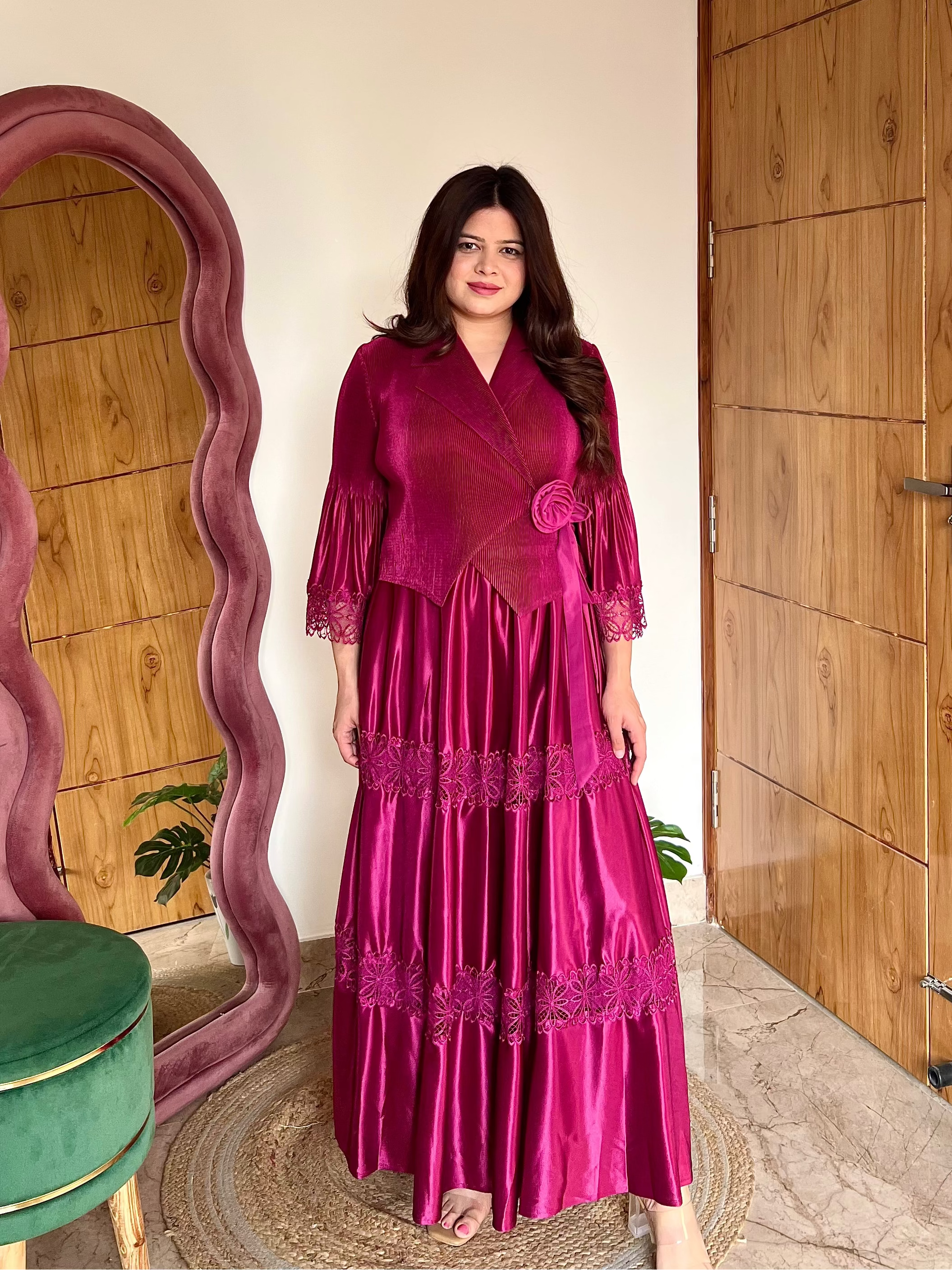 VELLA PLEATED DRESS