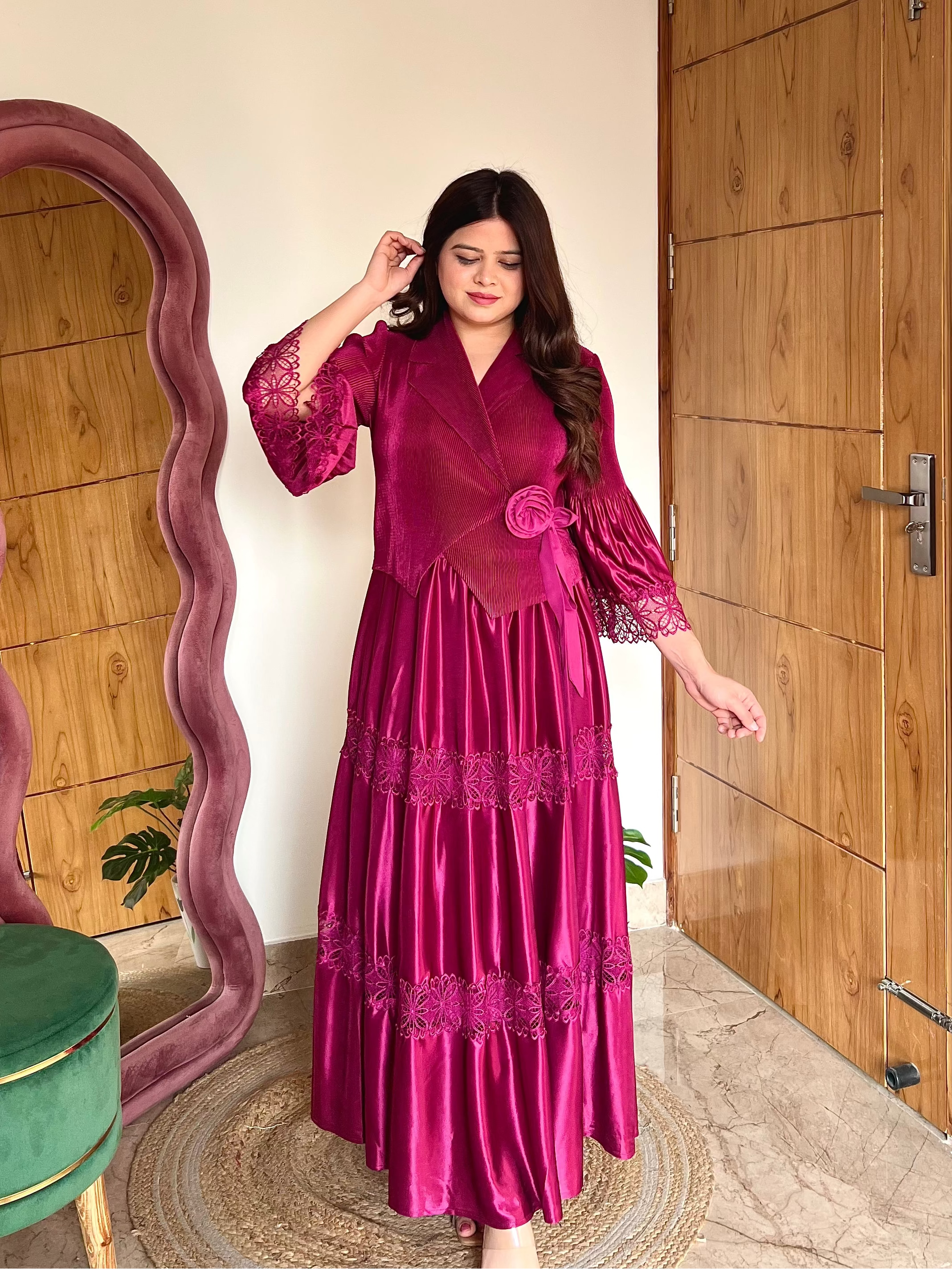 VELLA PLEATED DRESS
