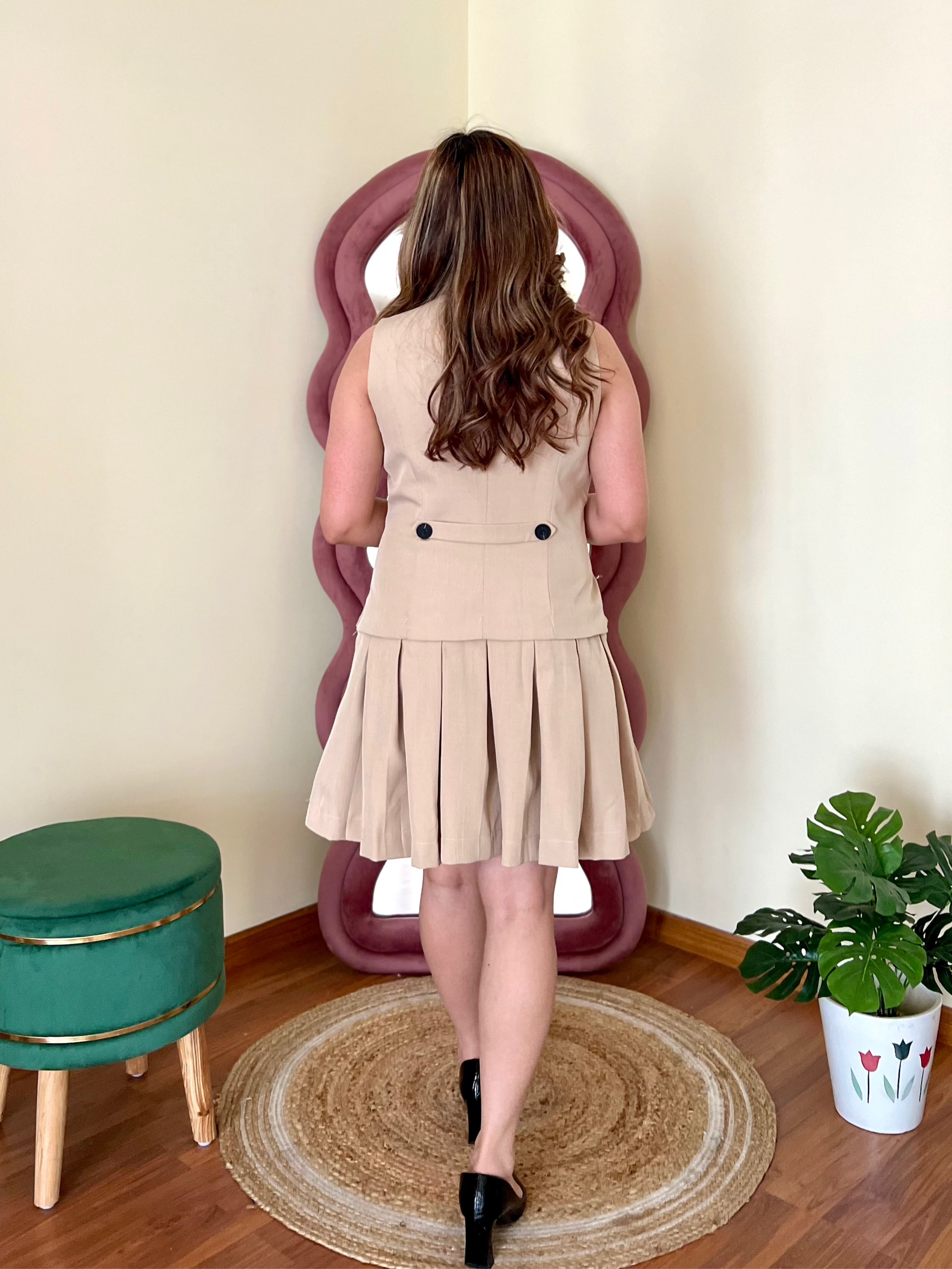 BOSSY WAISTCOAT DRESS