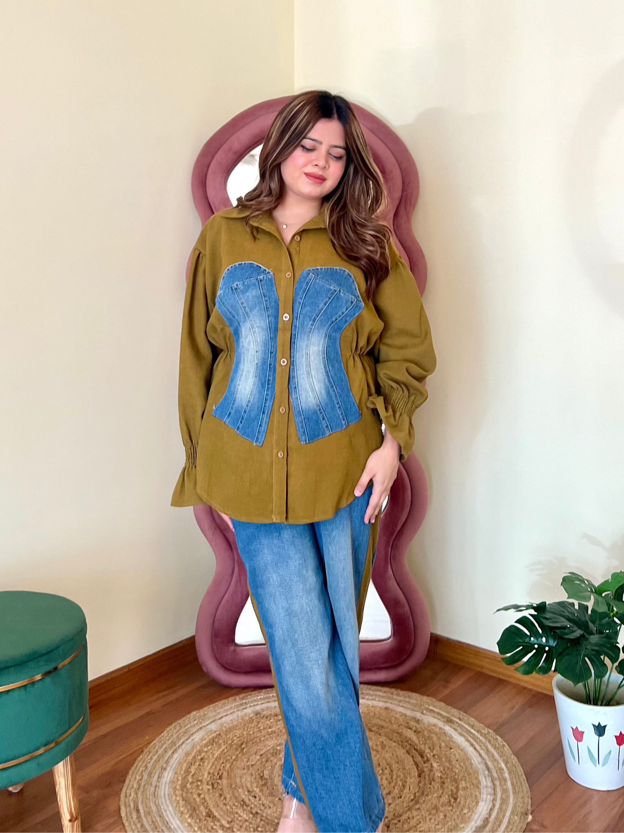 MATCHA DENIM COORD SET