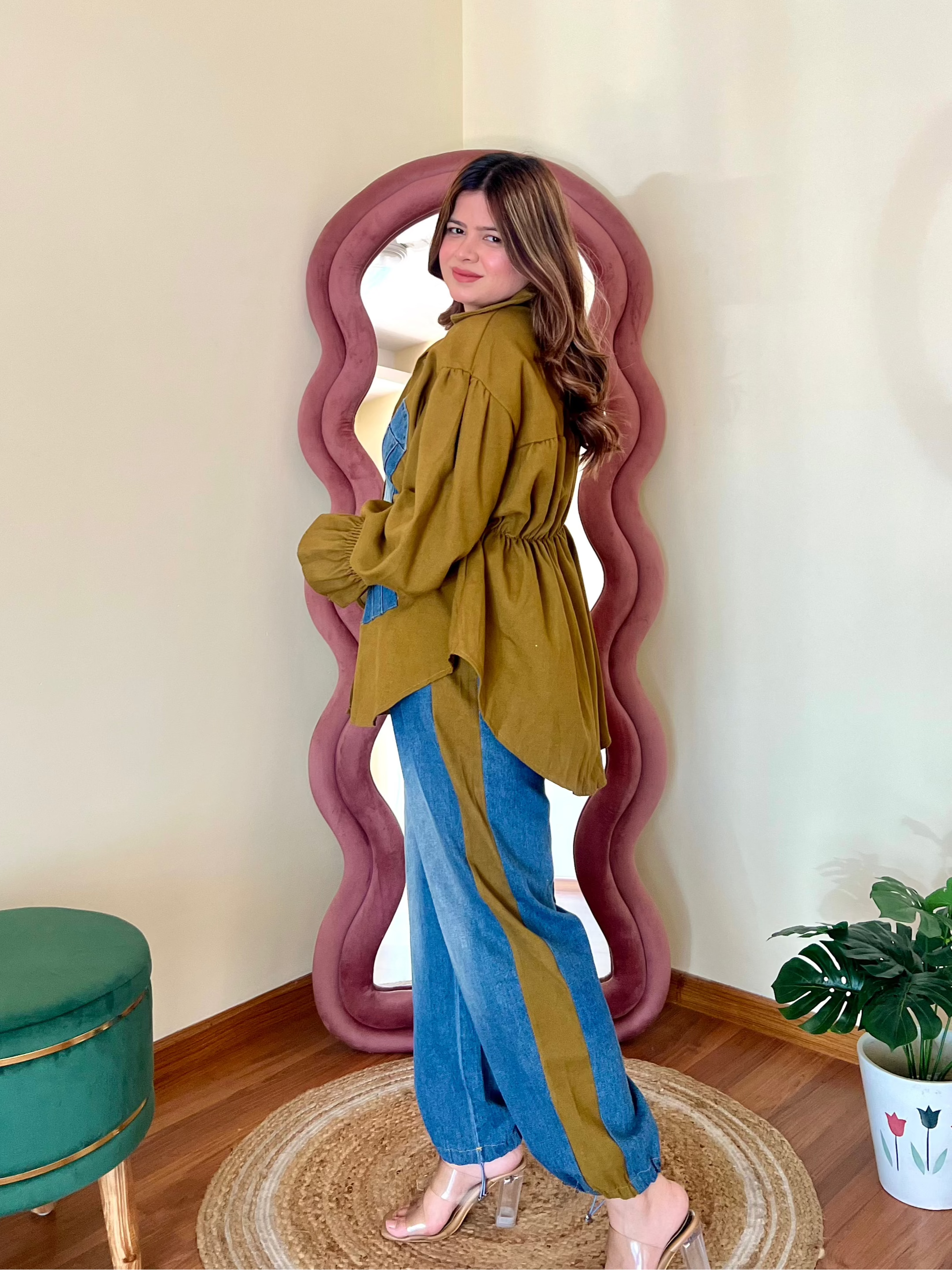 MATCHA DENIM COORD SET