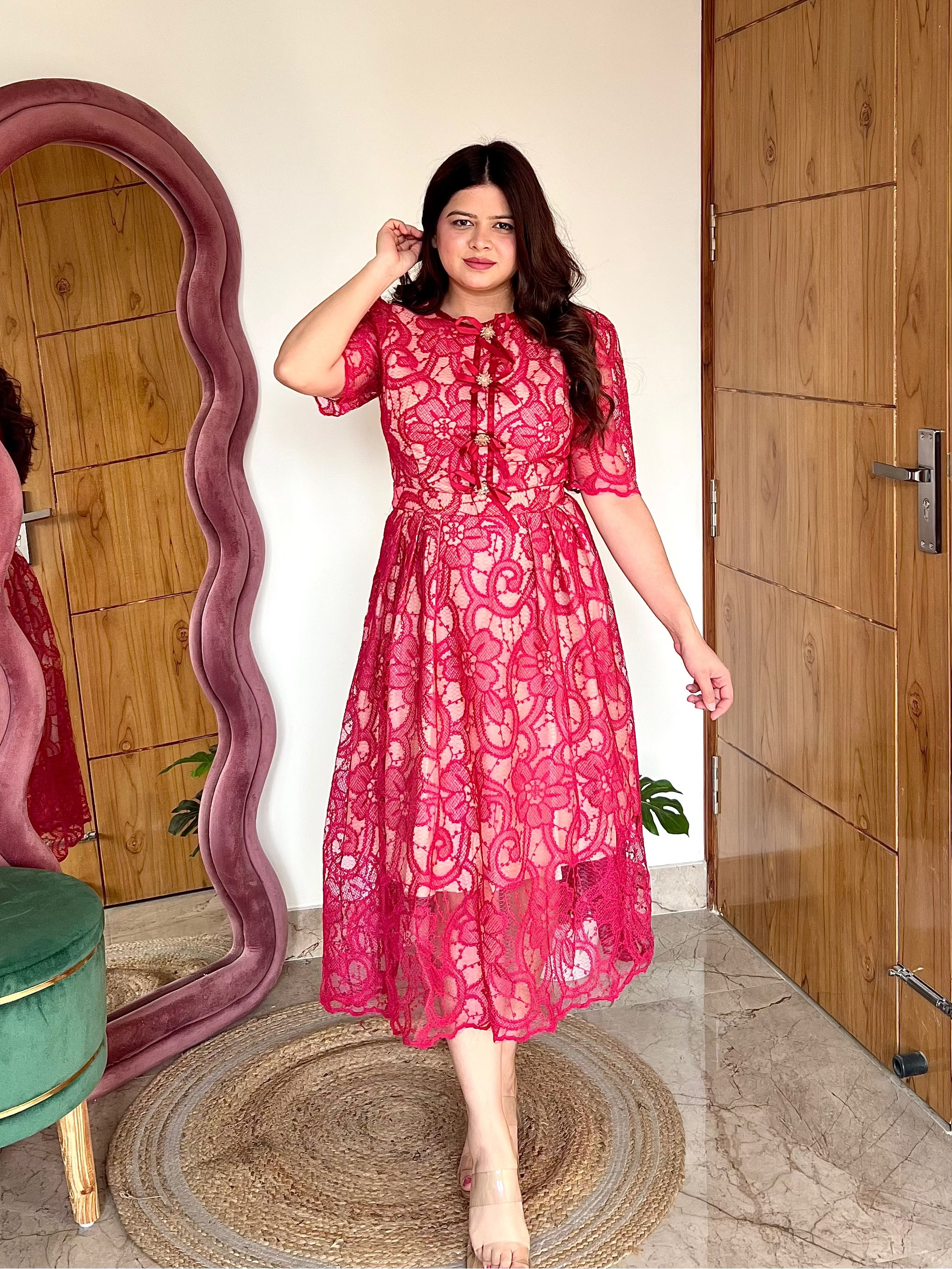 ROSE LACE DRESS