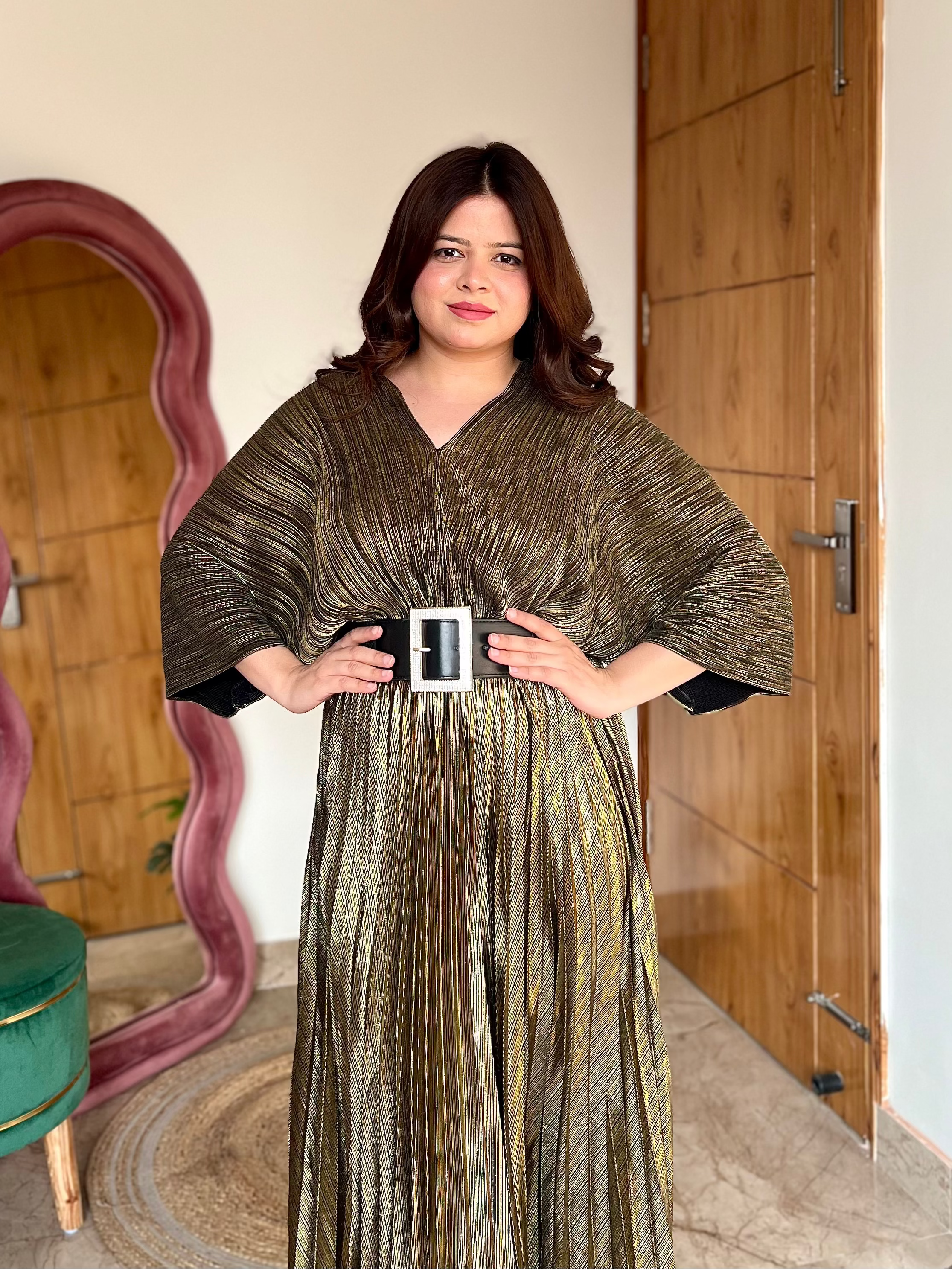 GLADYS PLEATED DRESS