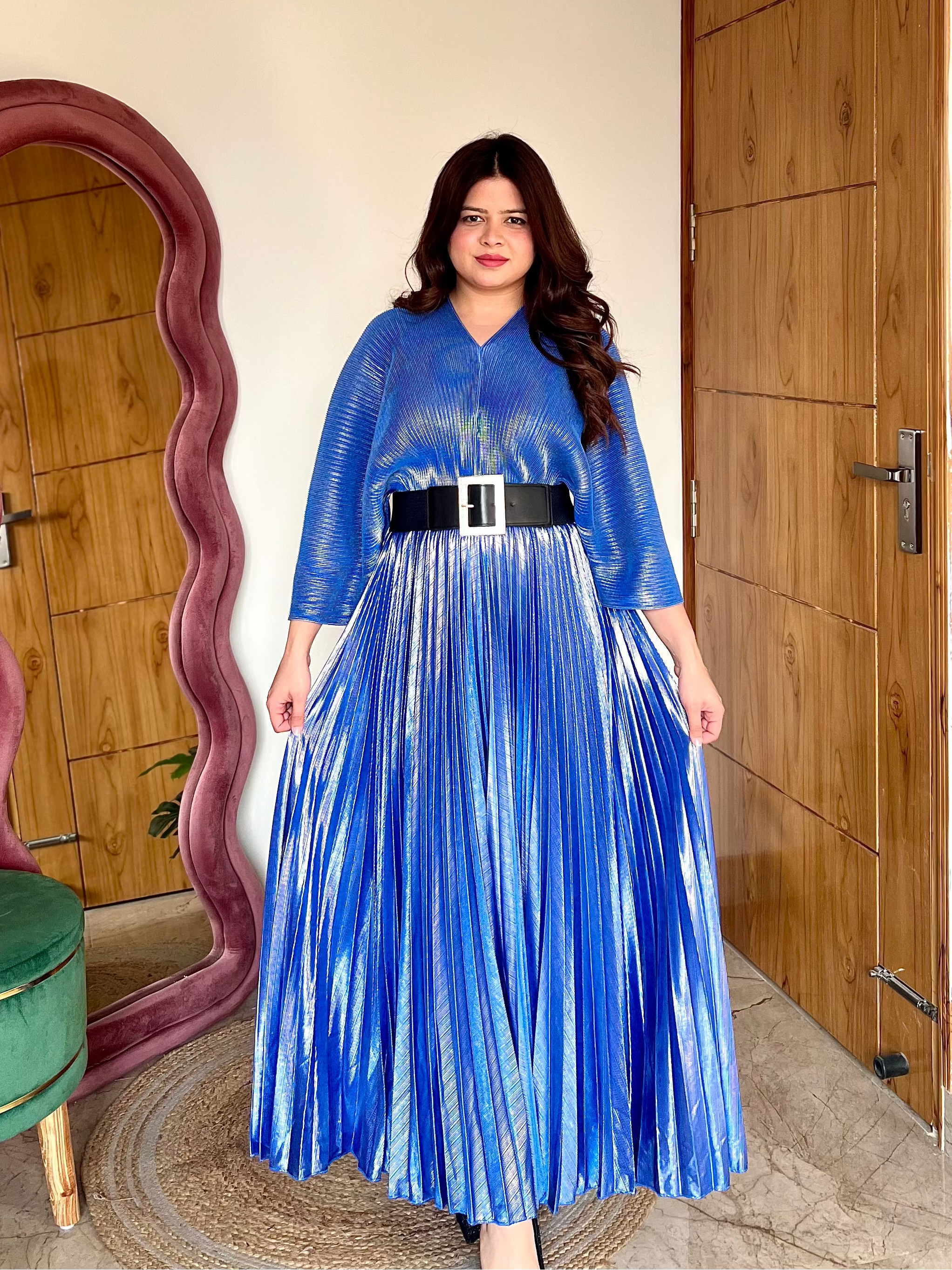 GLADYS PLEATED DRESS