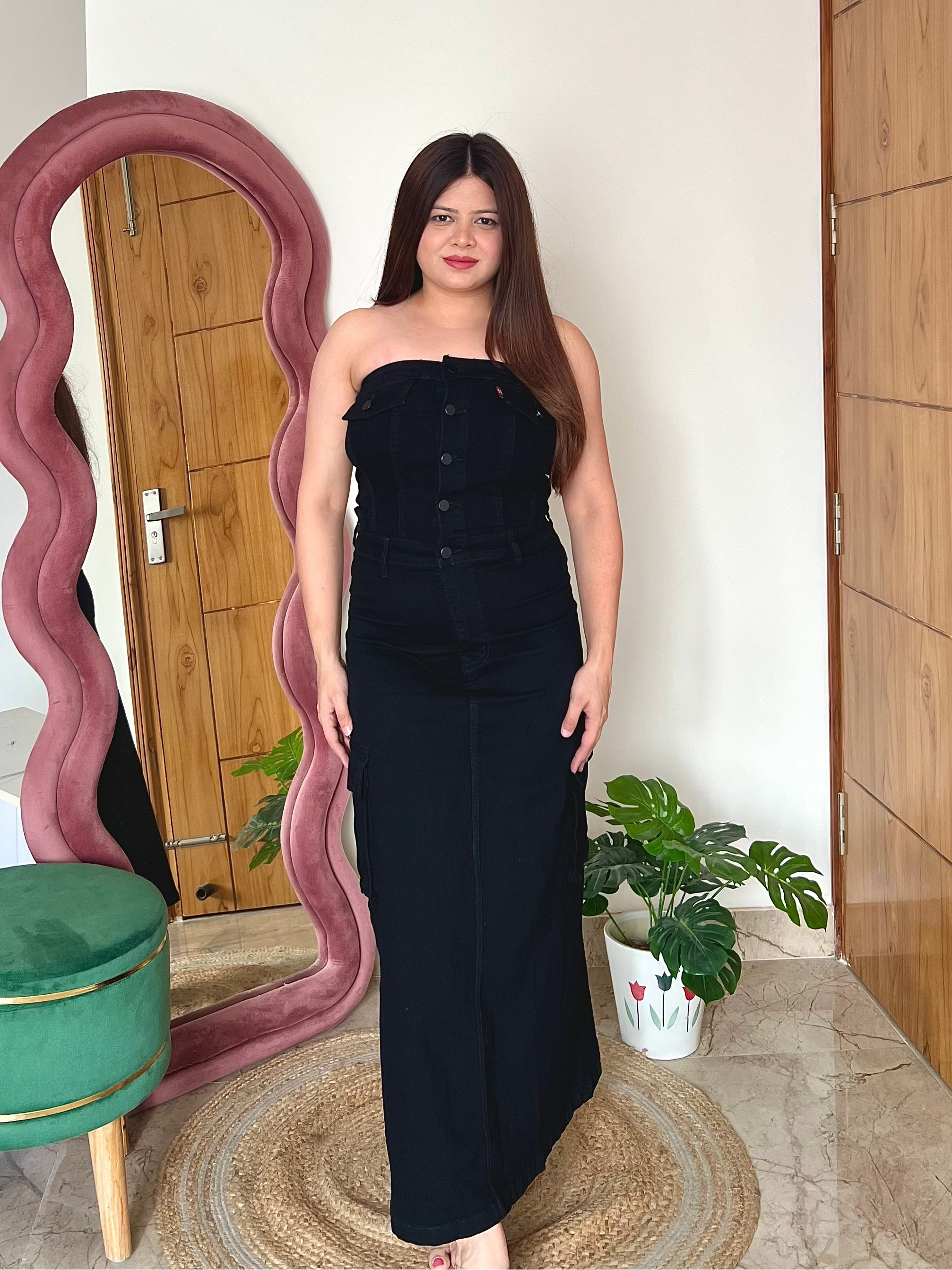 WONKA DENIM TUBE DRESS