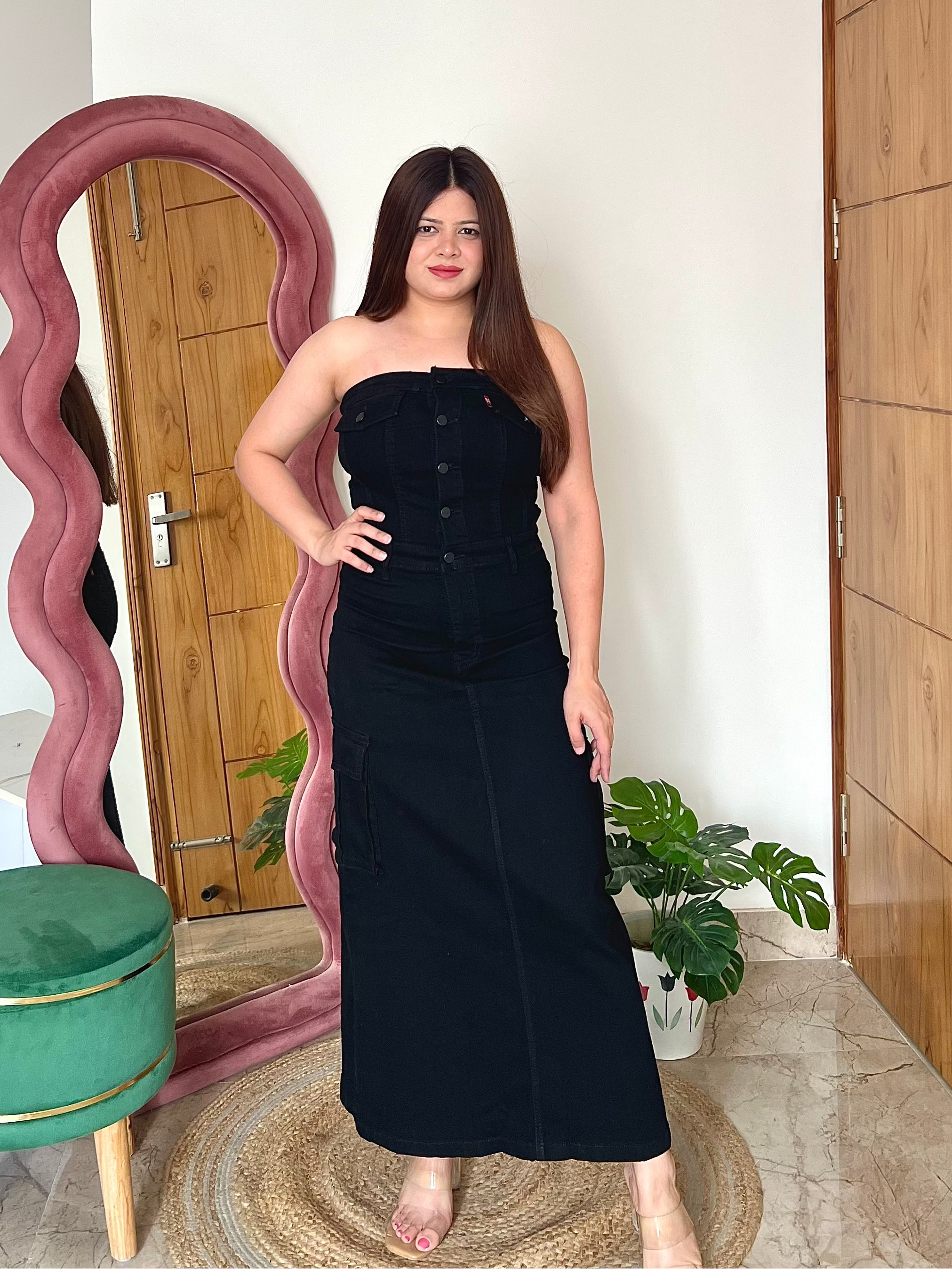 WONKA DENIM TUBE DRESS