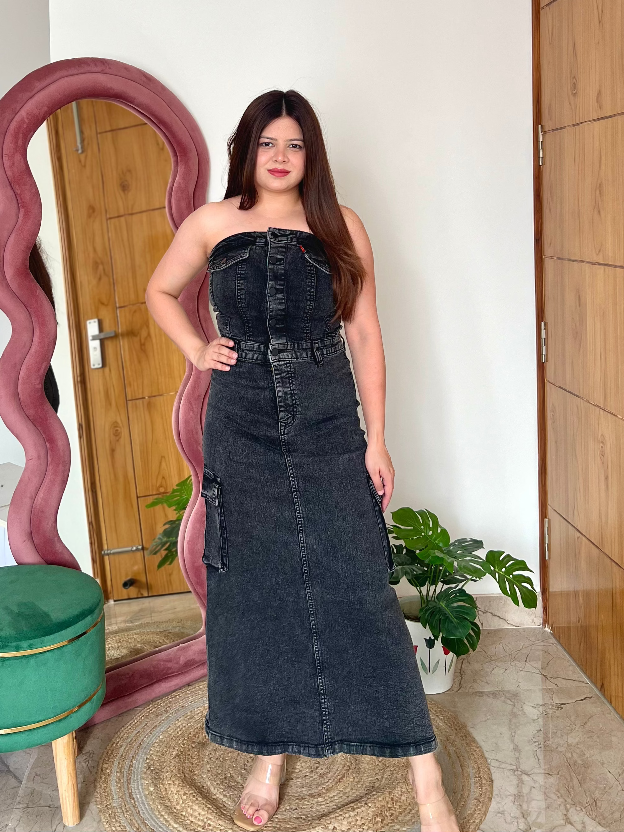 WONKA DENIM TUBE DRESS