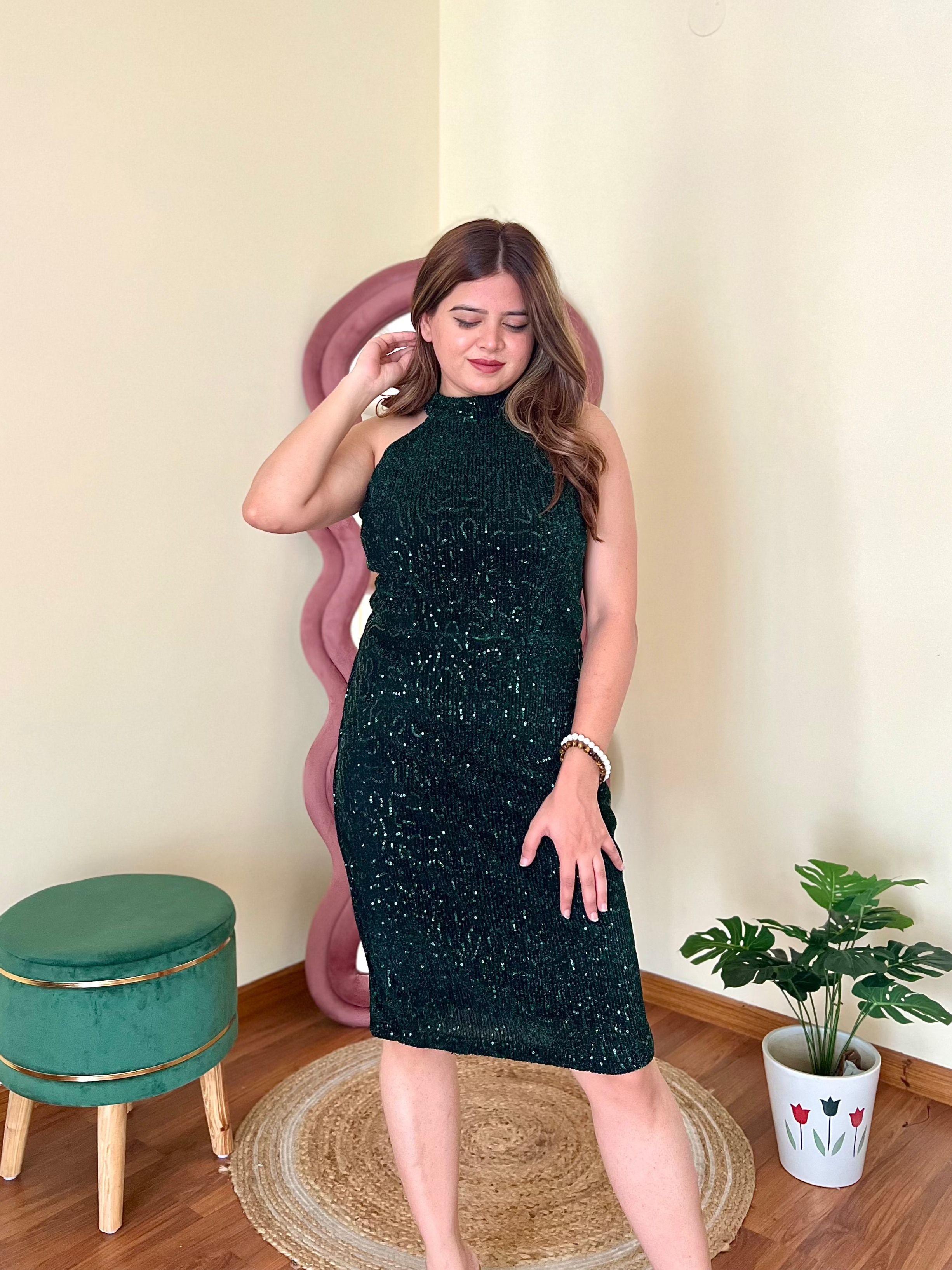 AURA SEQUIN DRESS