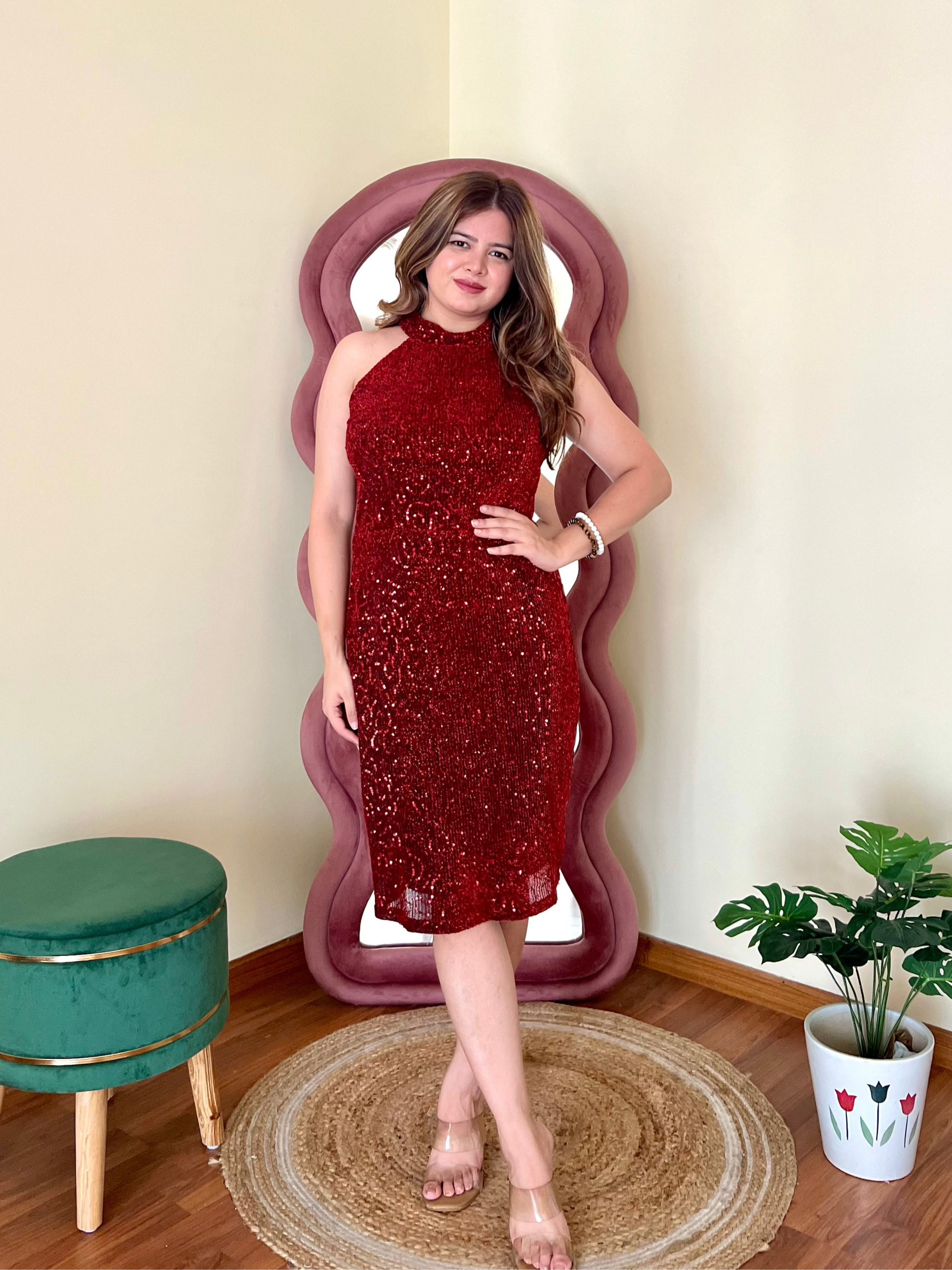 AURA SEQUIN DRESS
