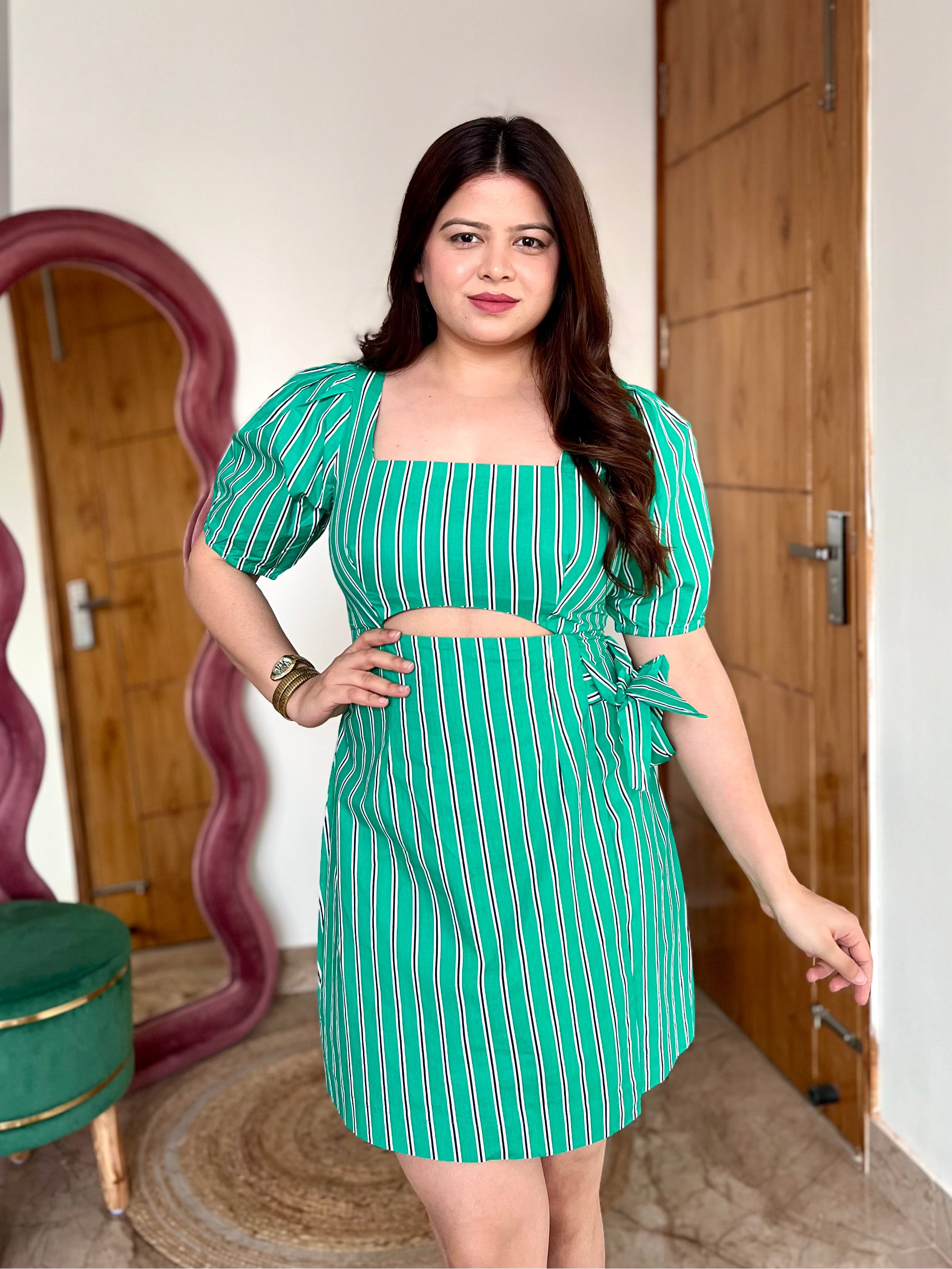 CANDYCANE CUTOUT DRESS