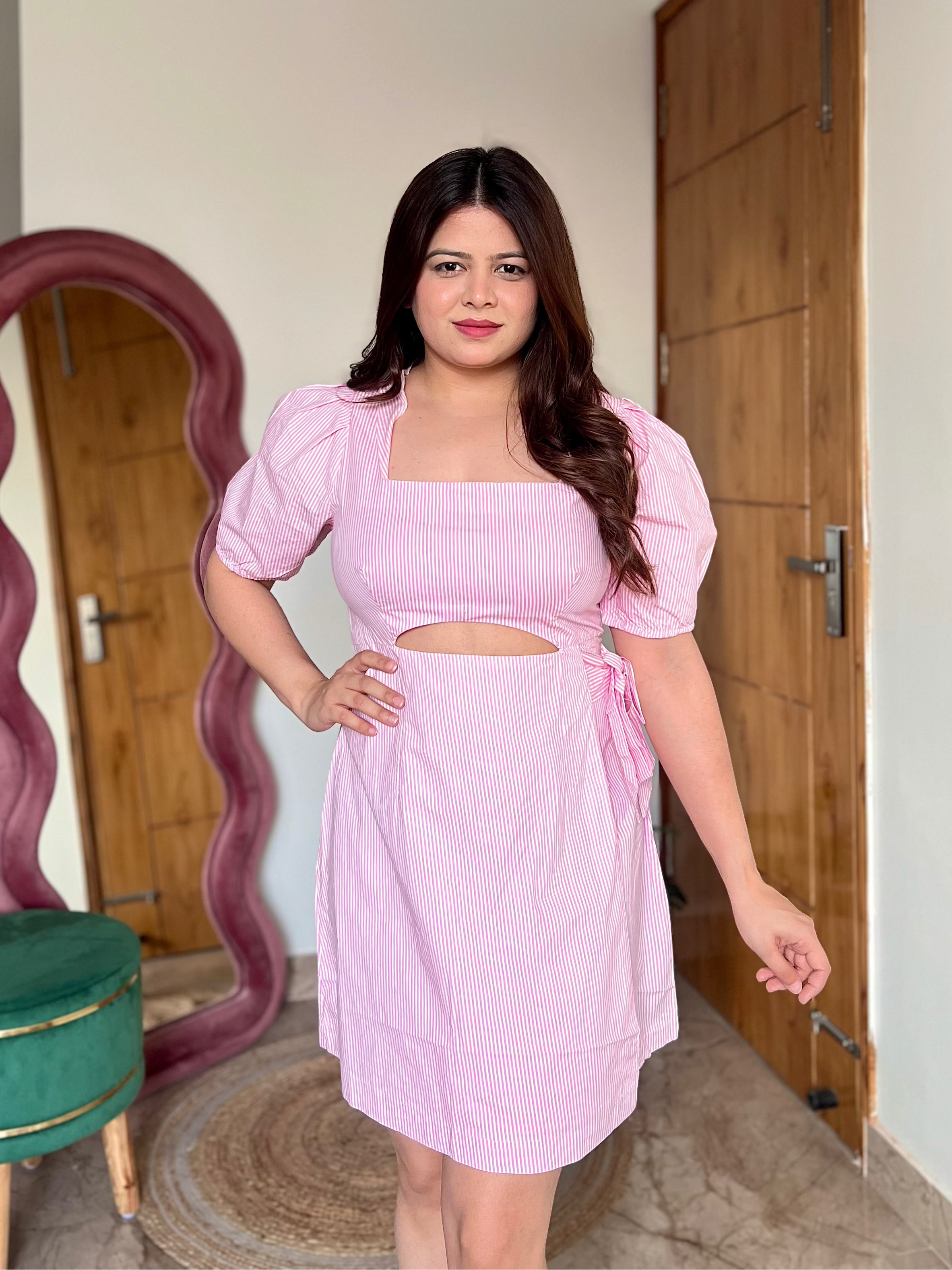 CANDYCANE CUTOUT DRESS