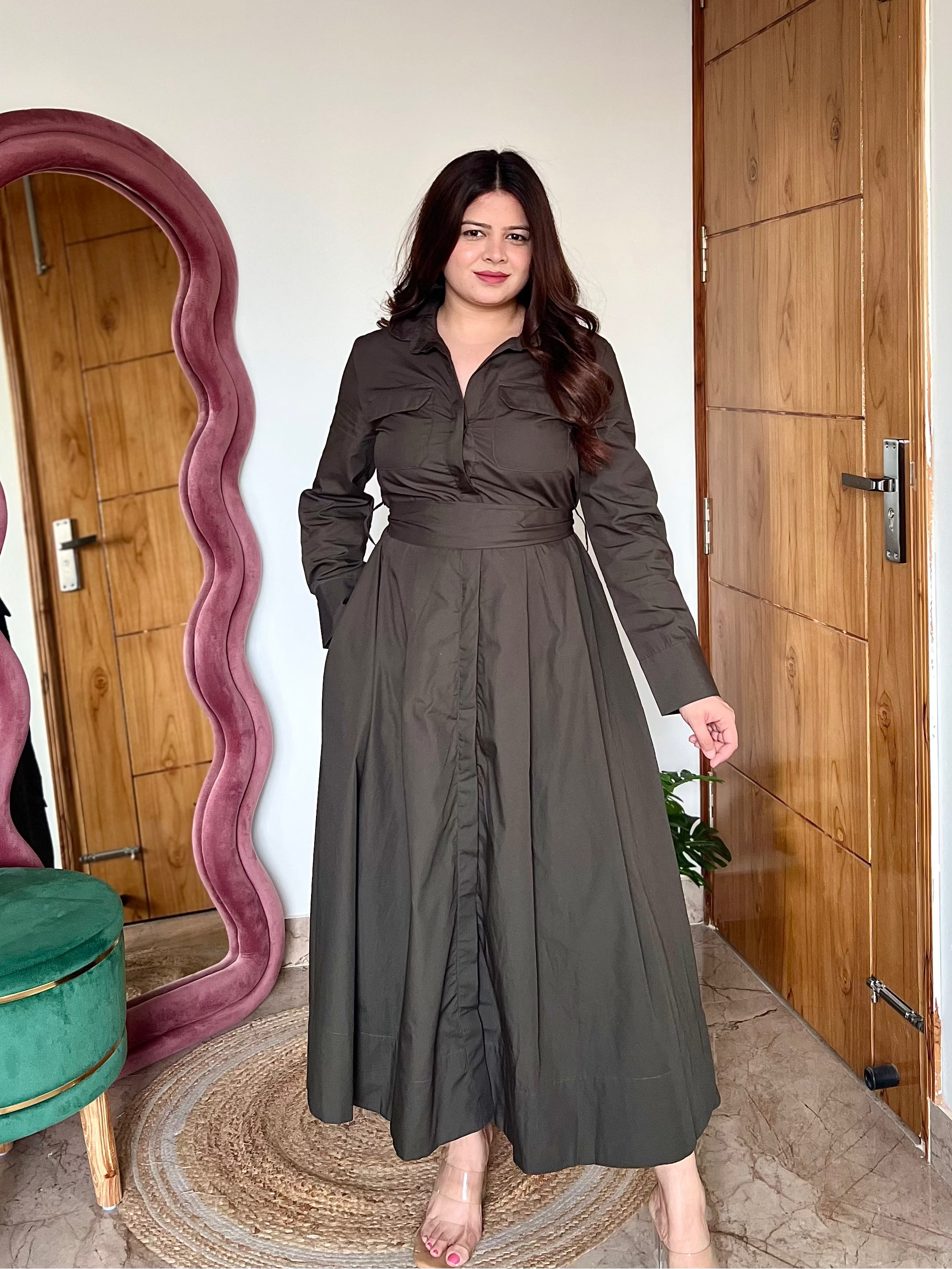 TWYLA BELTED DRESS