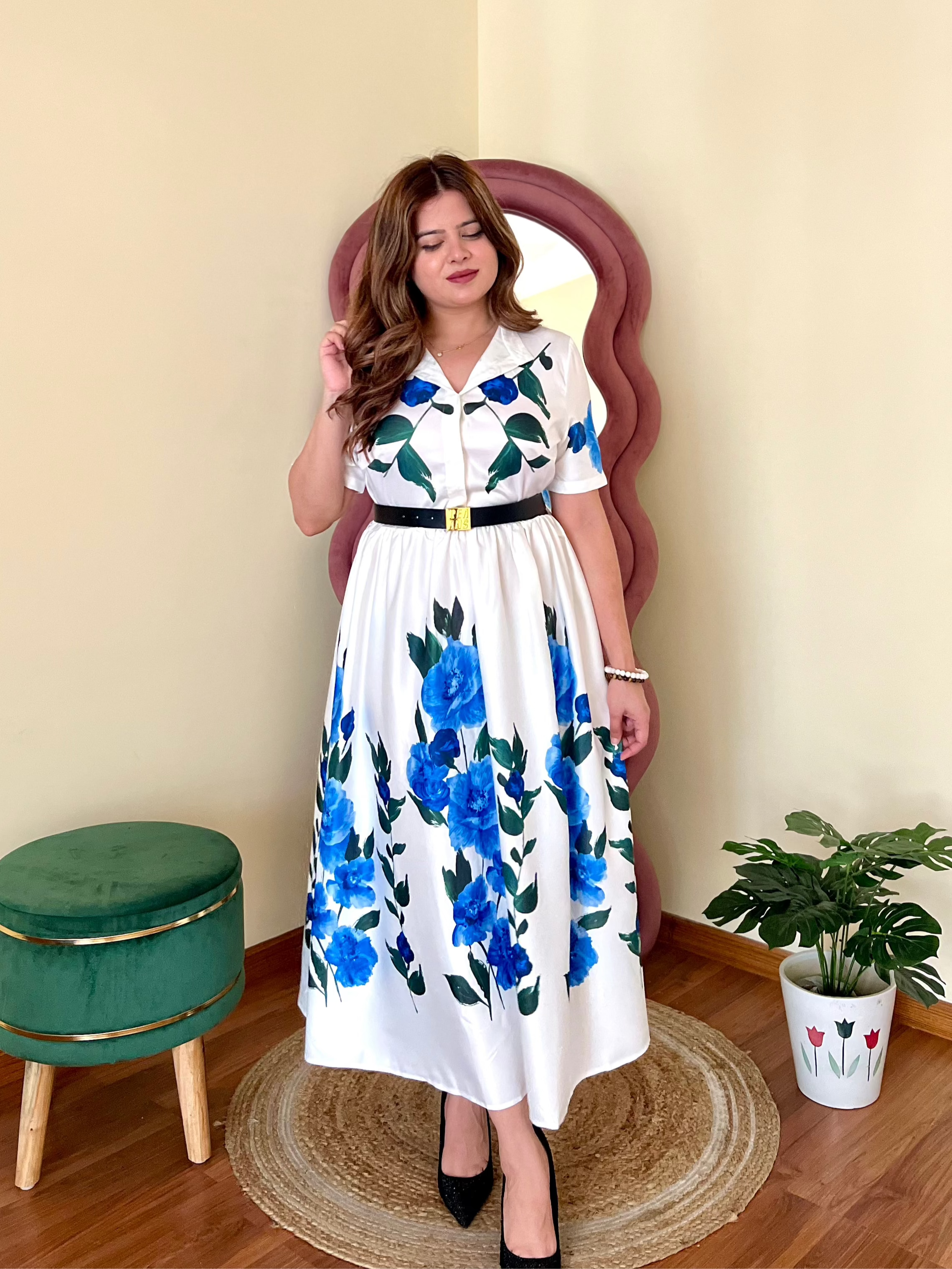 KIMBERLY BELTED DRESS
