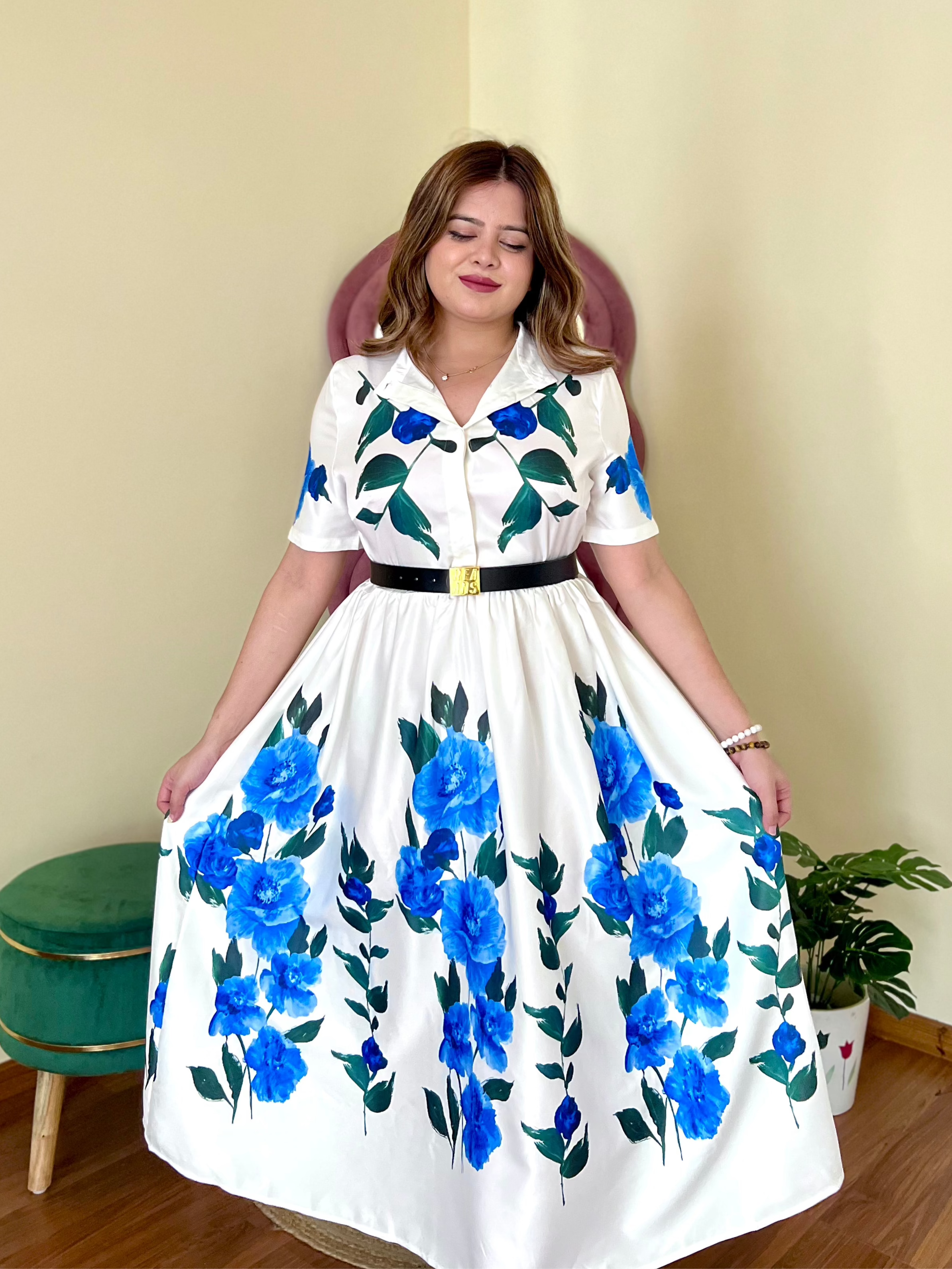 KIMBERLY BELTED DRESS