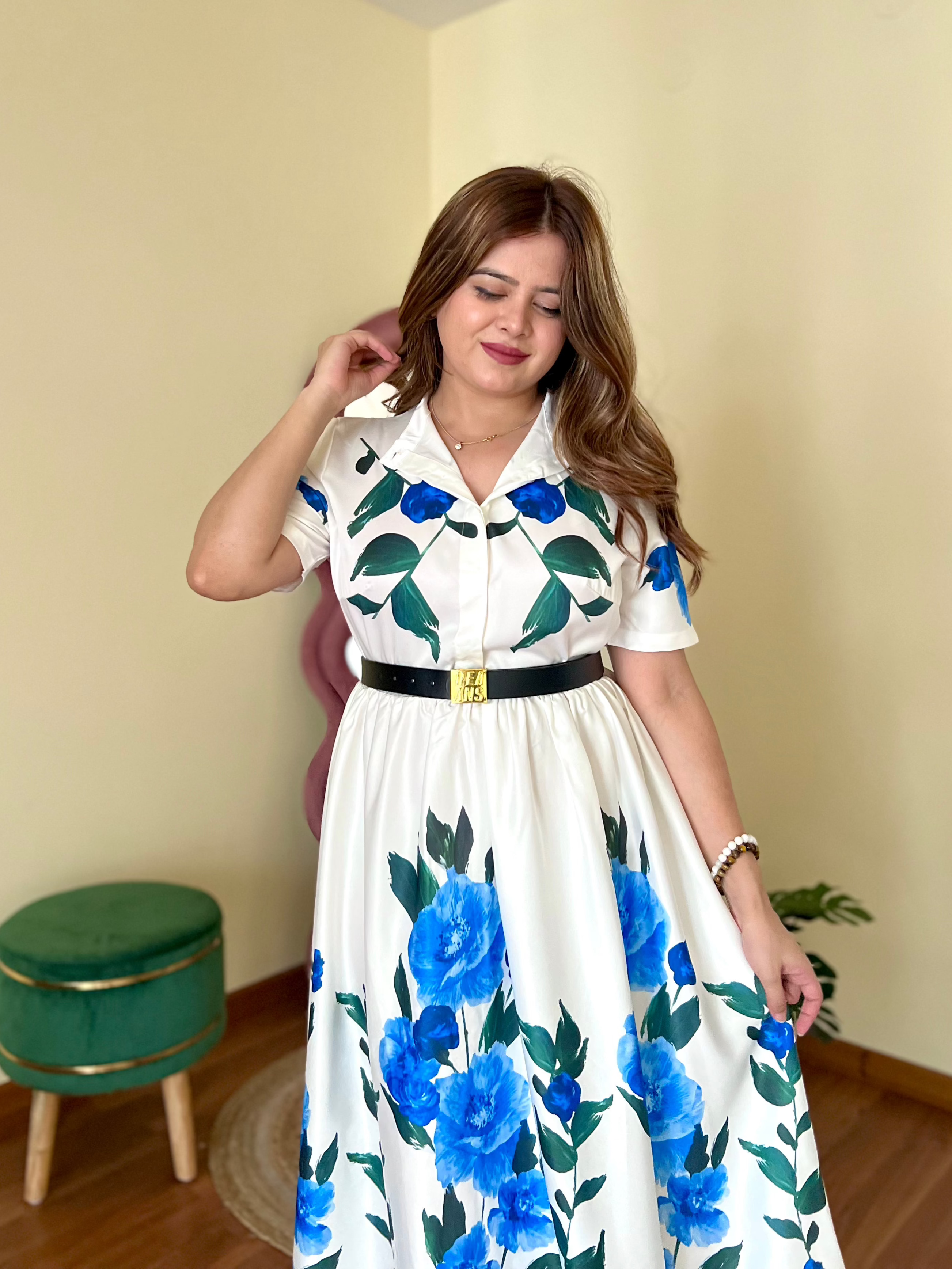 KIMBERLY BELTED DRESS