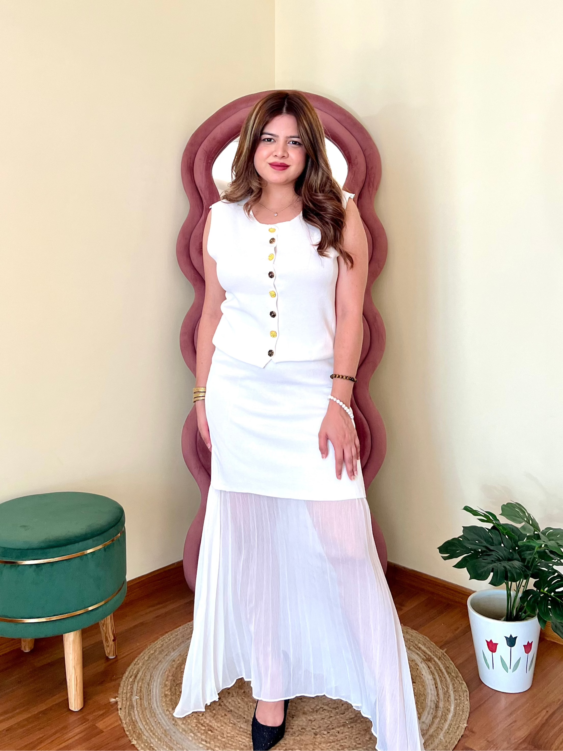 MARSHMALLOW SKIRT SET