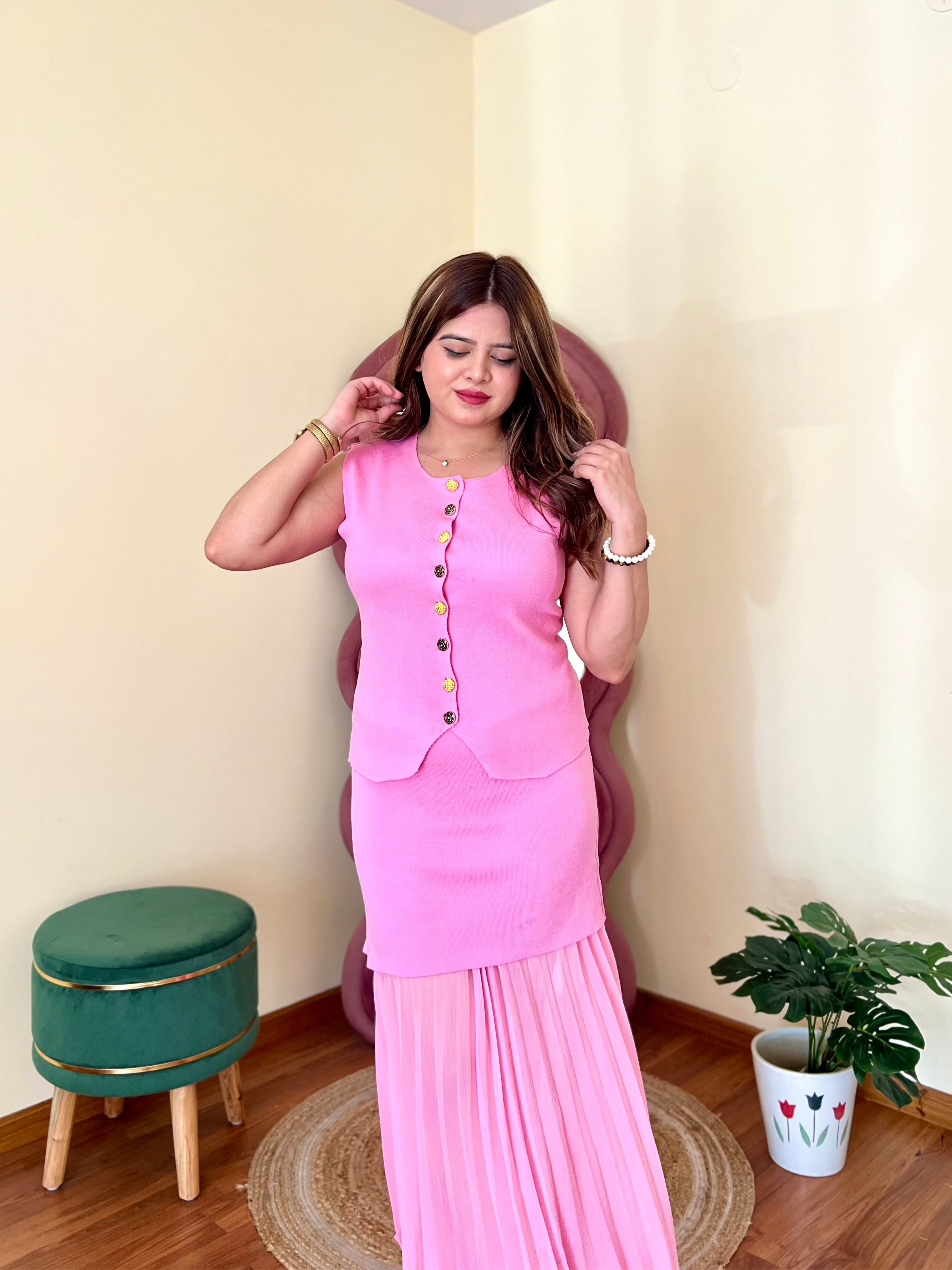 MARSHMALLOW SKIRT SET