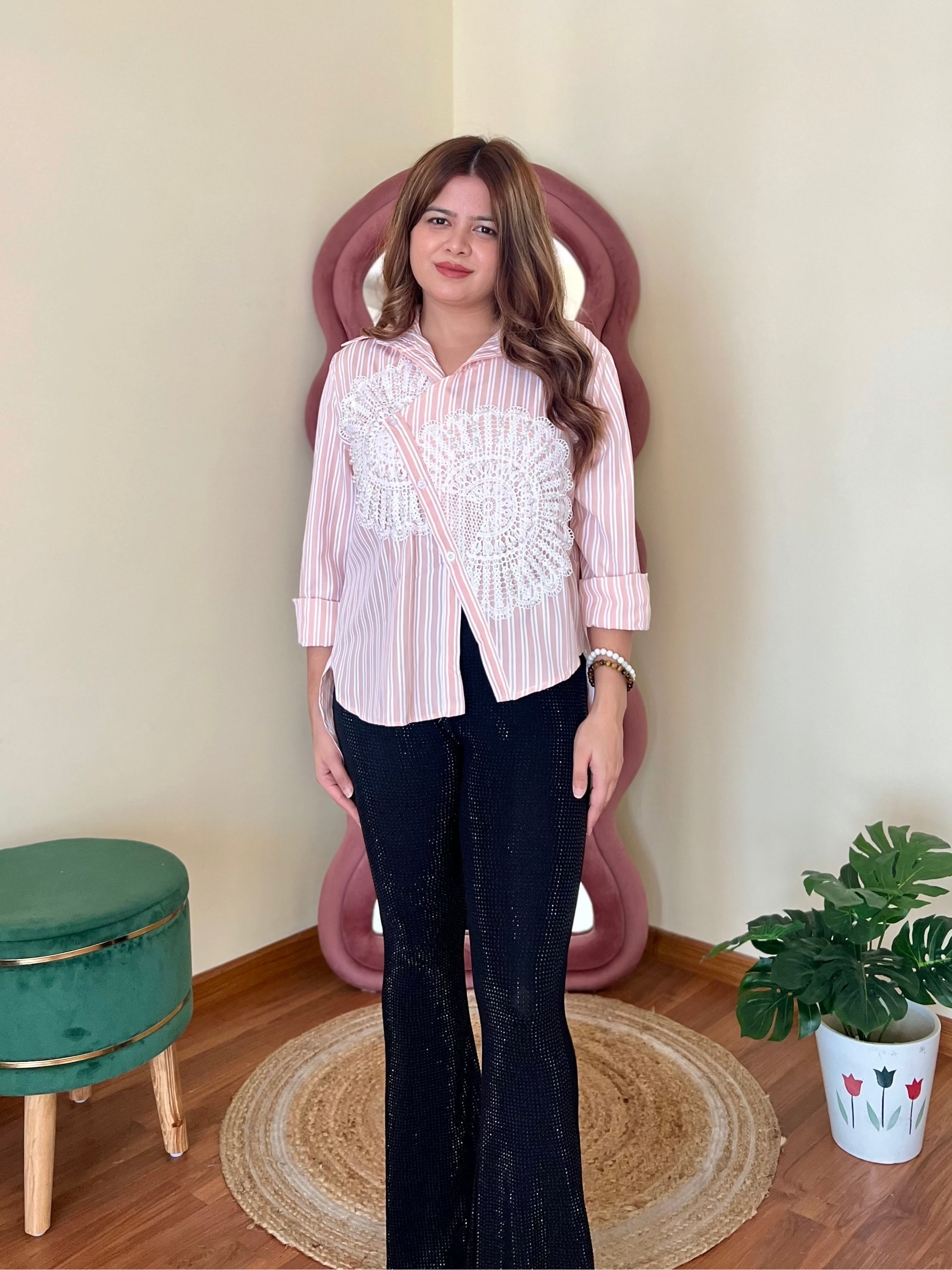 FLAIR STRIPPED SHIRT