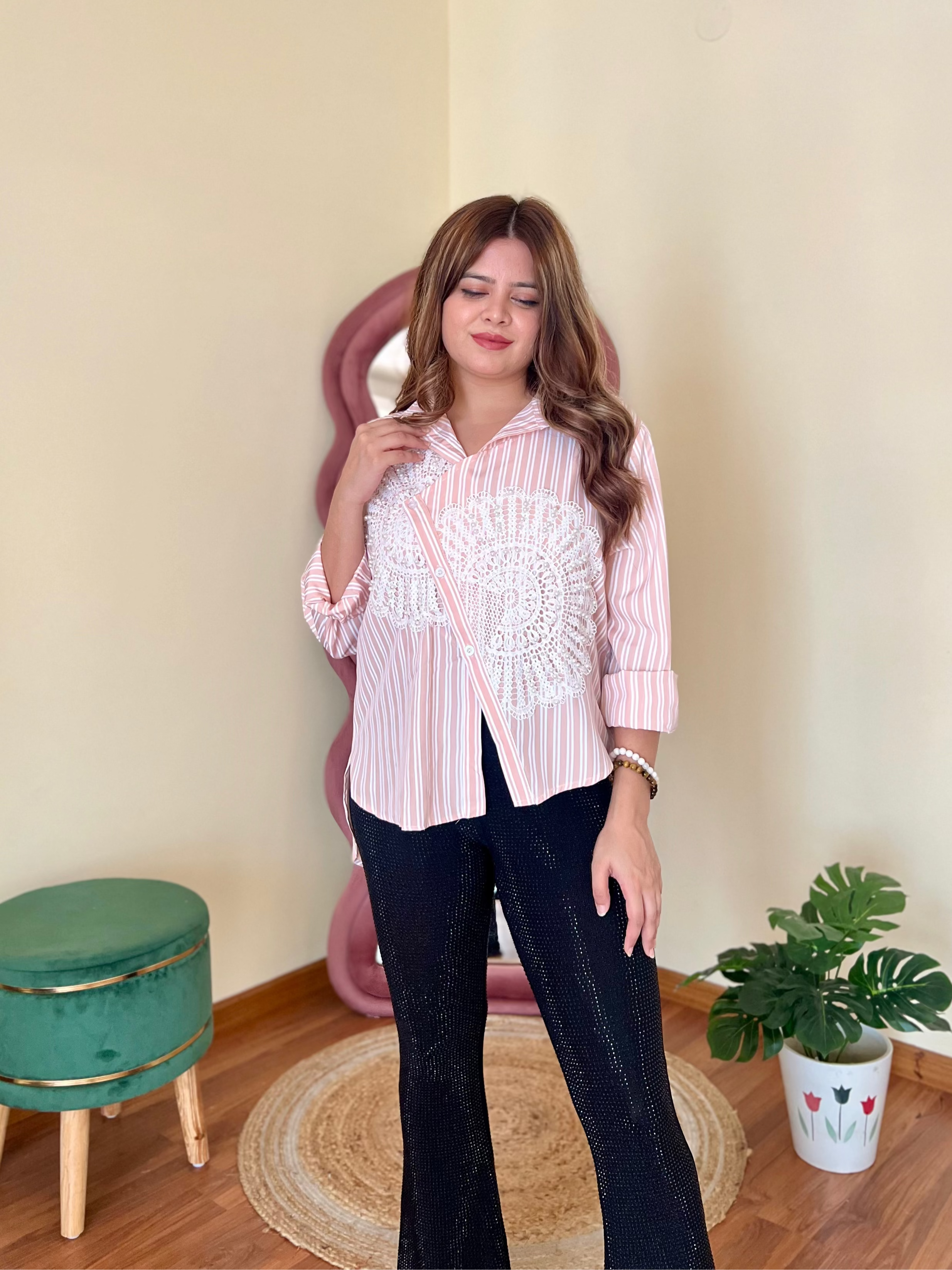 FLAIR STRIPPED SHIRT