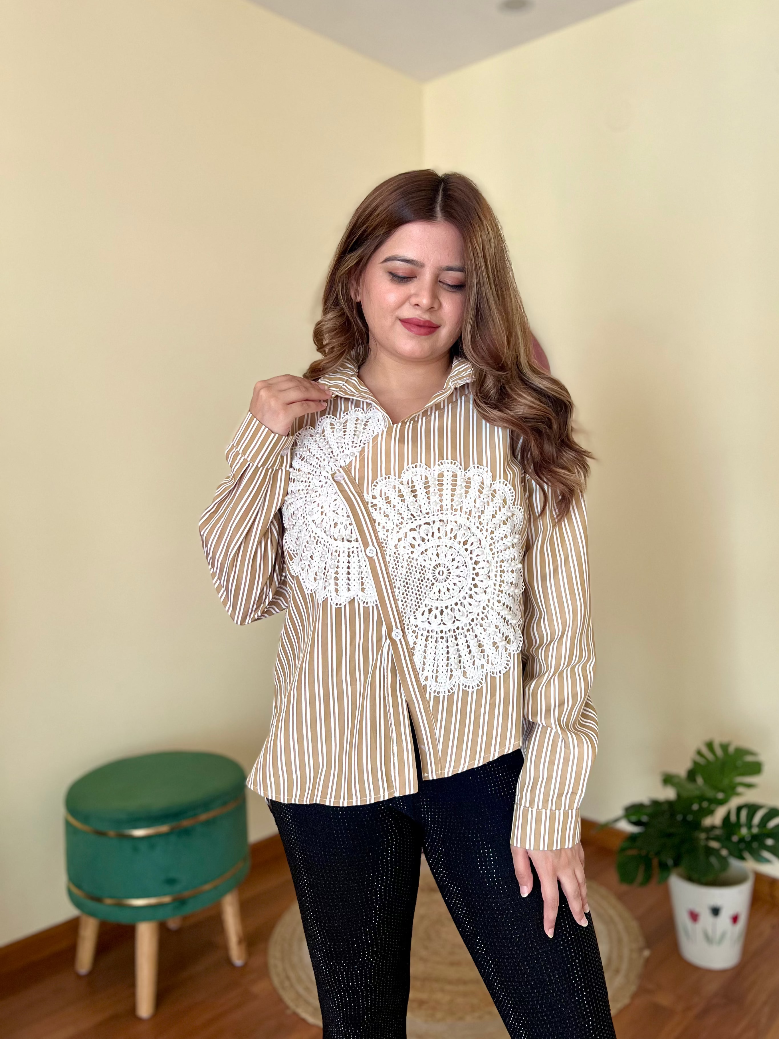 FLAIR STRIPPED SHIRT
