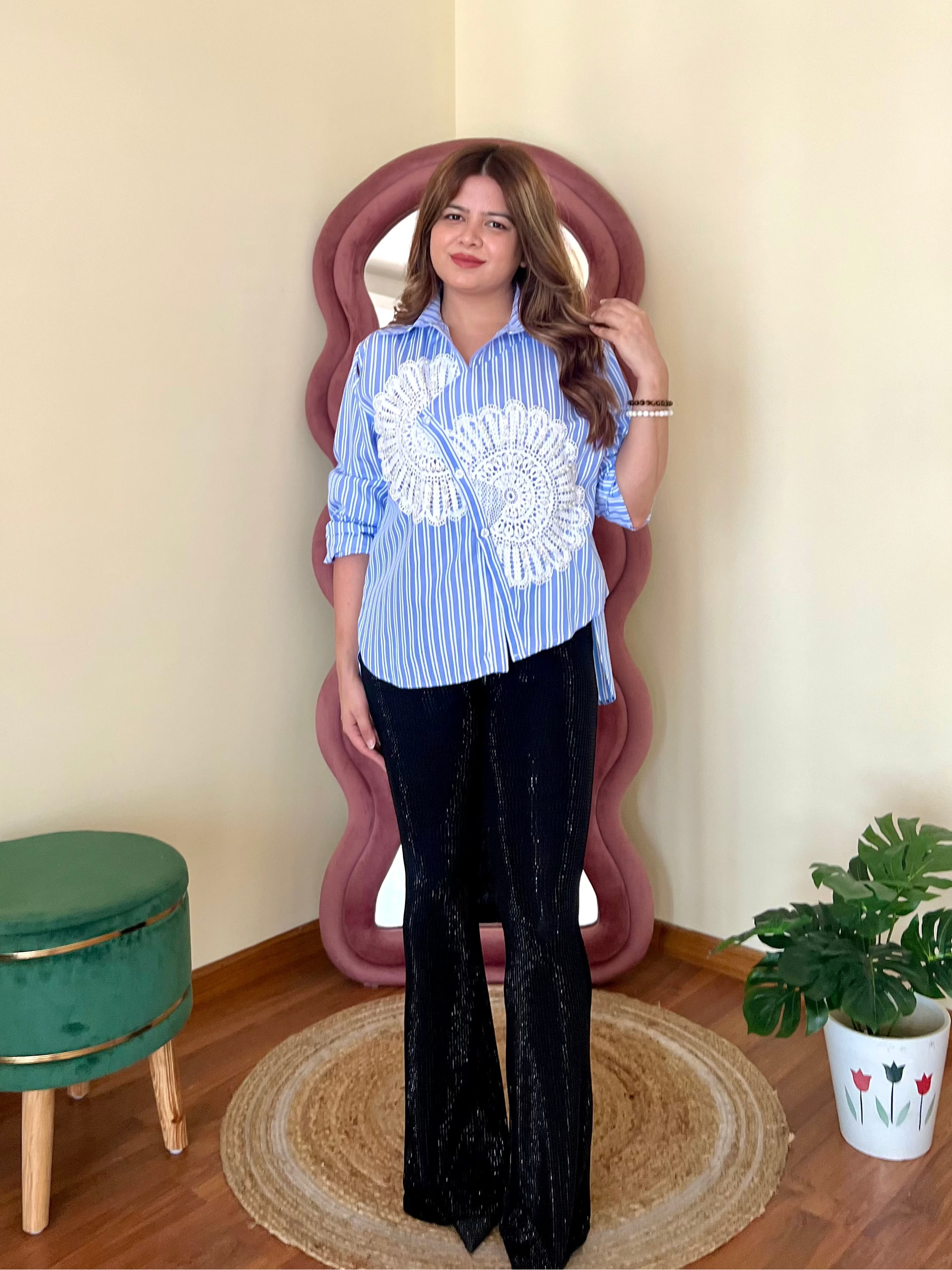 FLAIR STRIPPED SHIRT