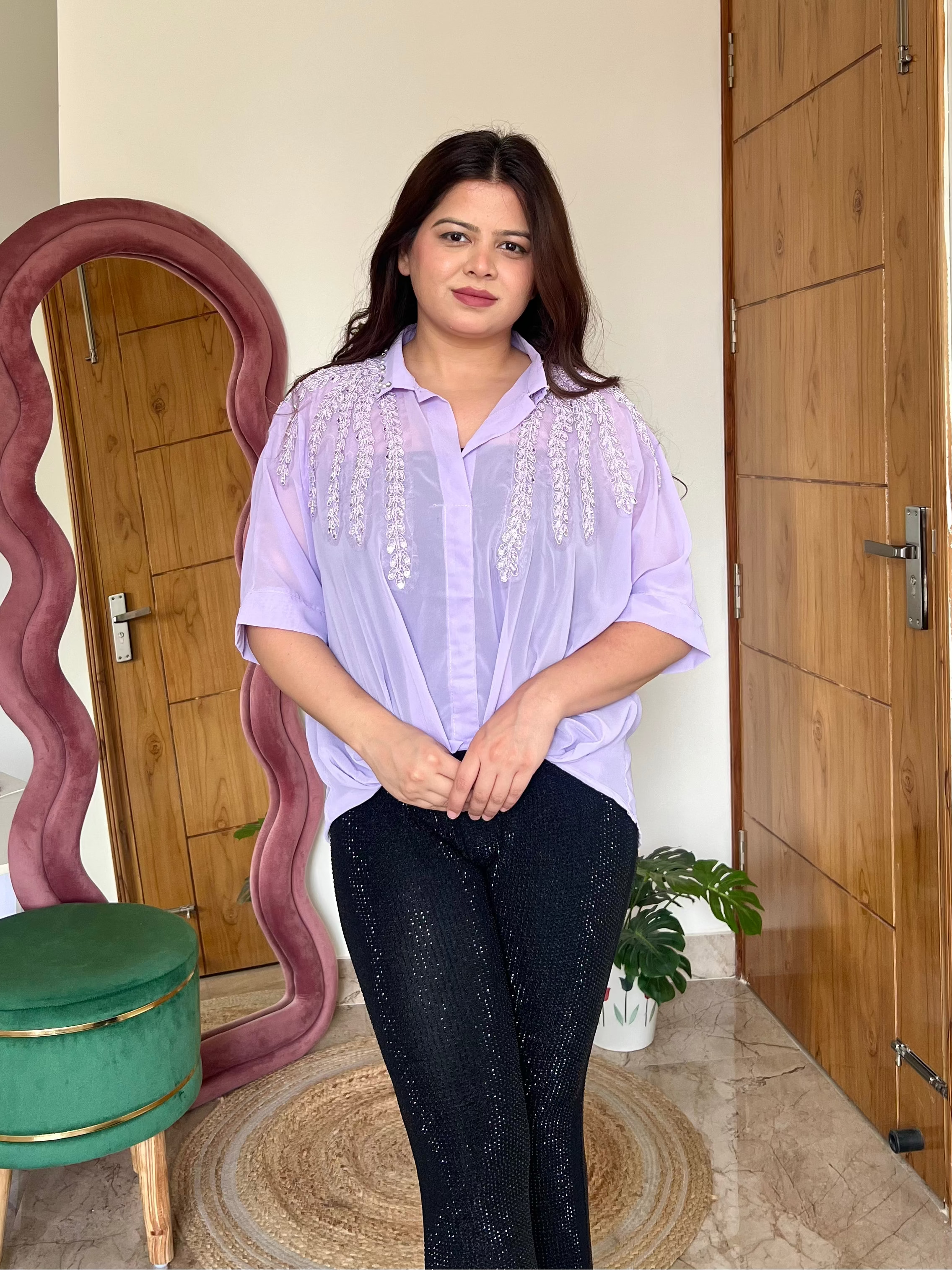 CORA EMBROIDERED TOP